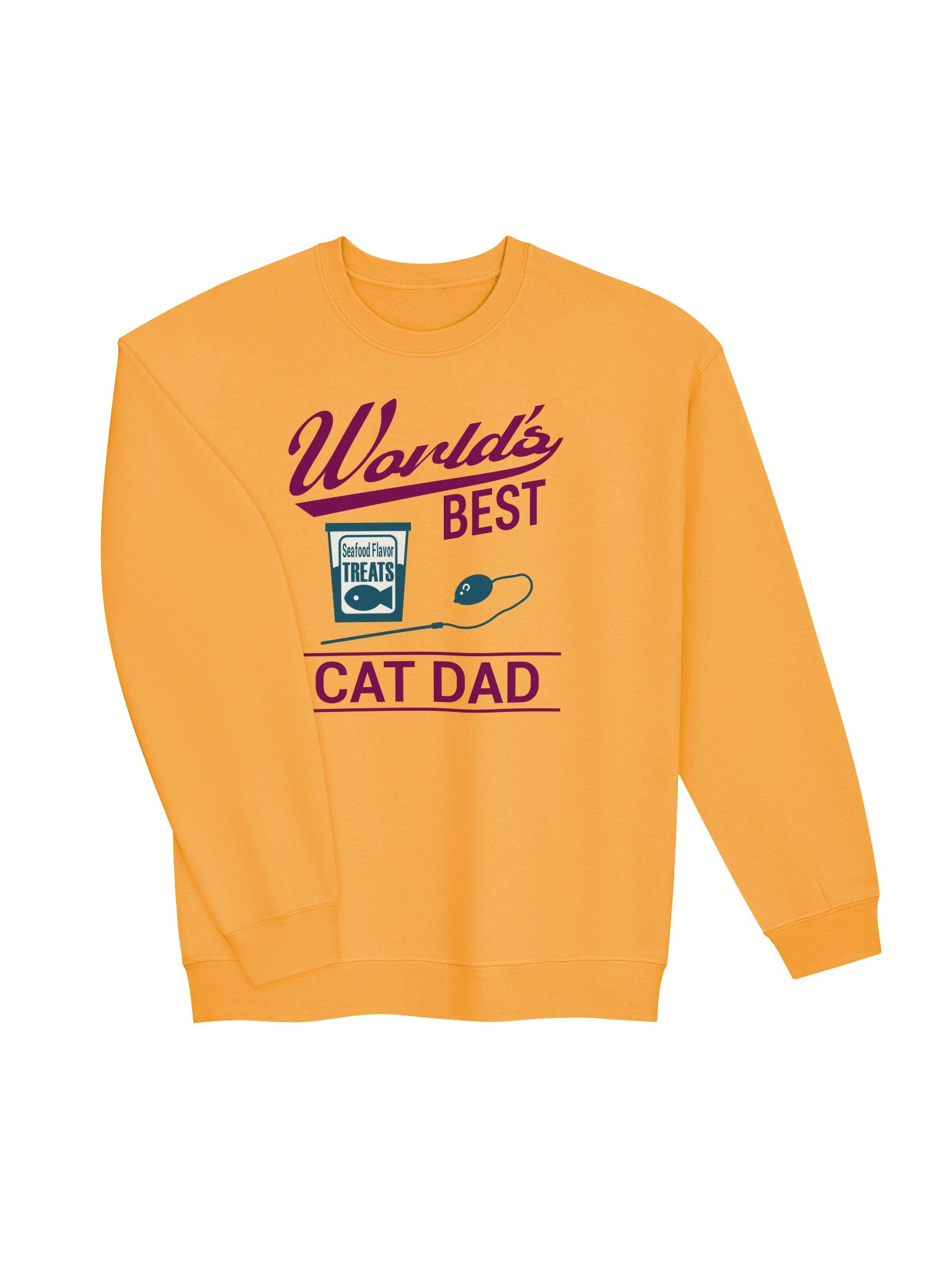 World's Best Cat Dad - Unisex Adult Sweatshirt product image (2)