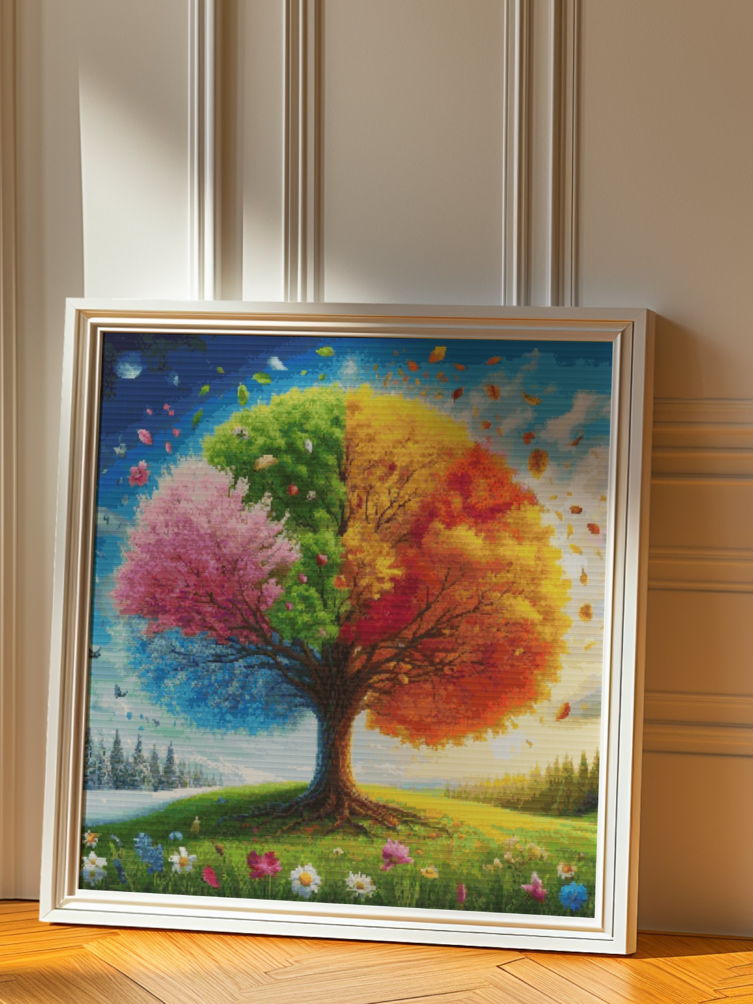 Seasonal Tree Cross Stitch Pattern product image (6)