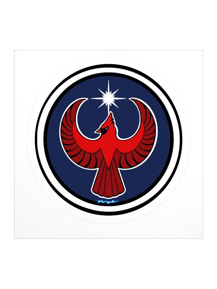 Northern Cardinal- Resistance. IL, IN, KY, NC, OH, VA, WV. (sticker) product image (1)