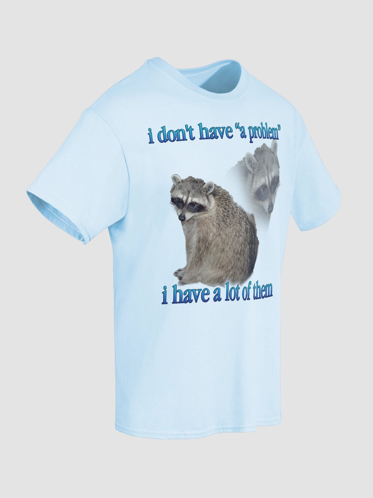 I don't have a problem Raccoon T-Shirt product image (44)