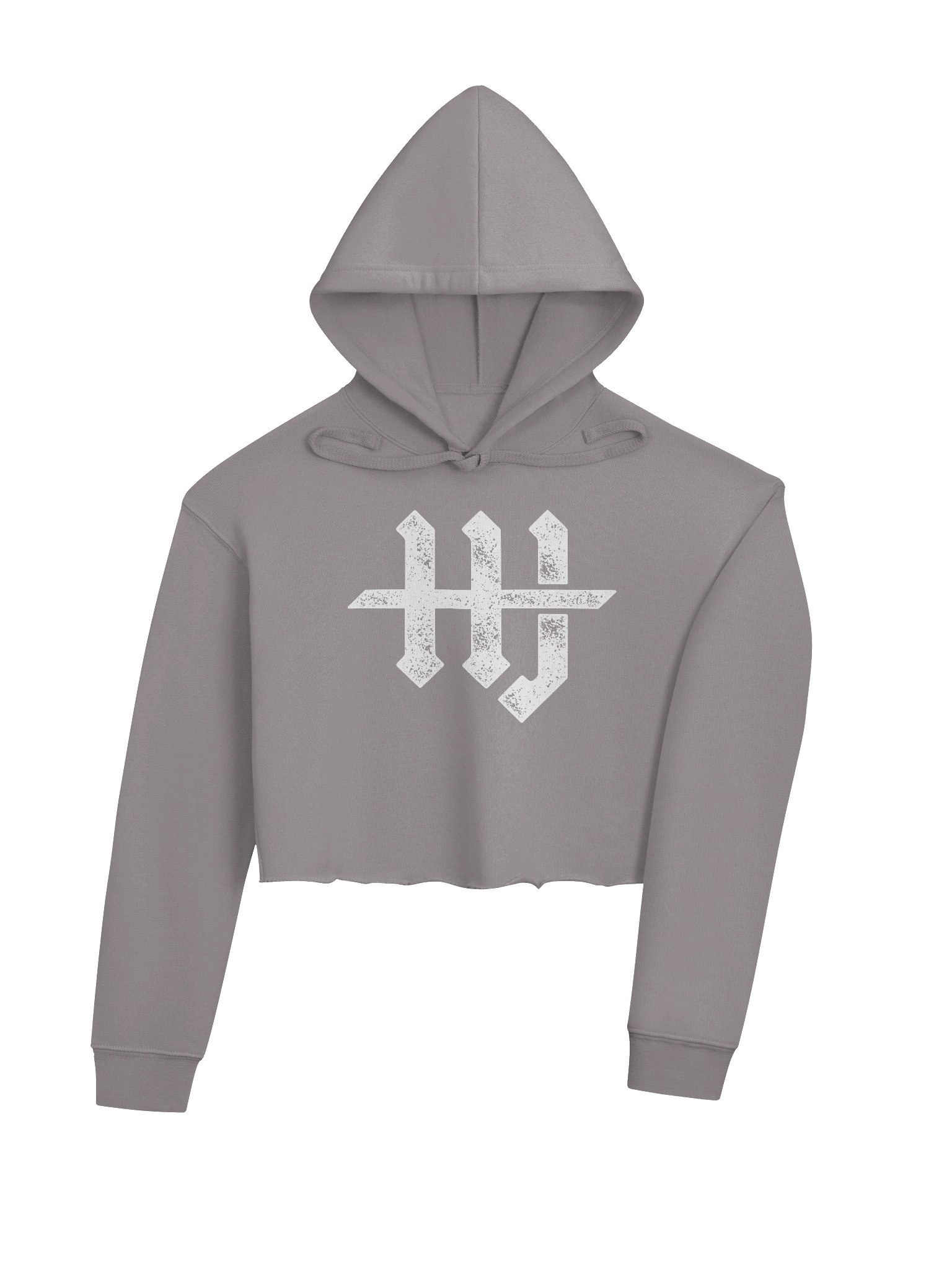 HJ Crop Top Outlaw Hoodie Grey product image (4)