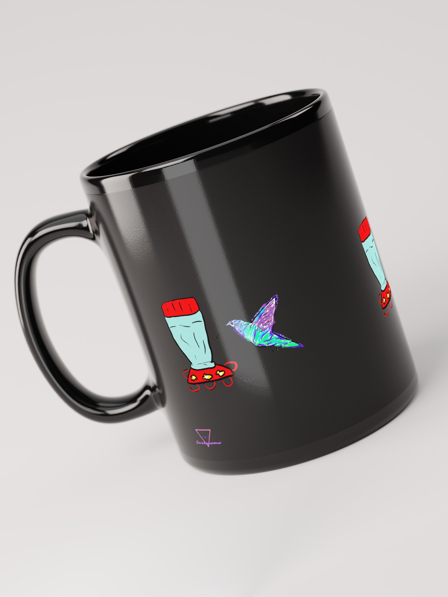 Hummingbird mug - Black product image (6)