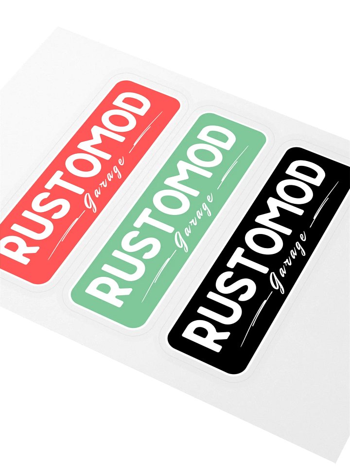Rustomod Garage Logo Sticker Sheet product image (2)