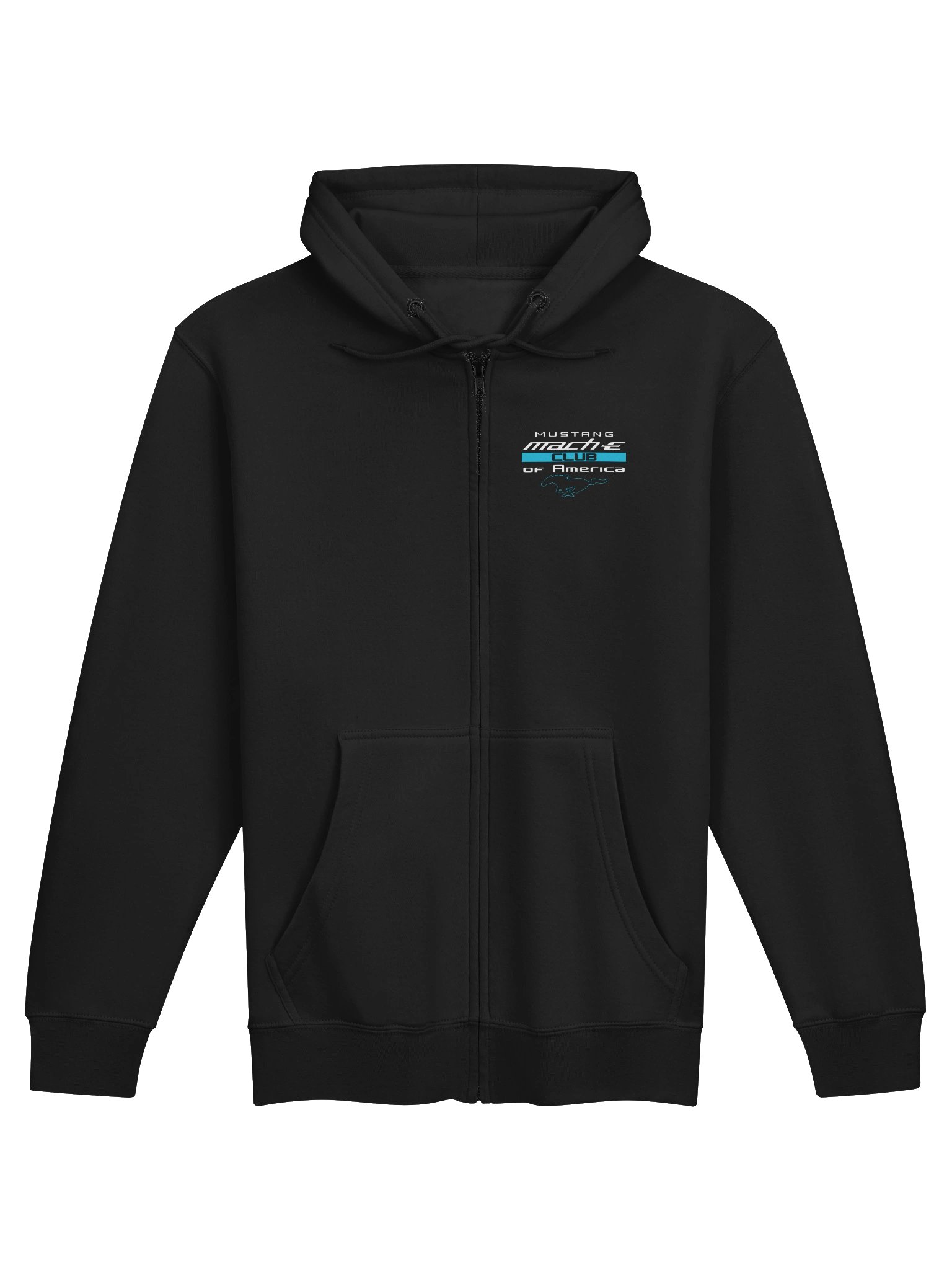 Mustang Mach-E Club of America Zip-Up Hoodie (Black) product image (1)