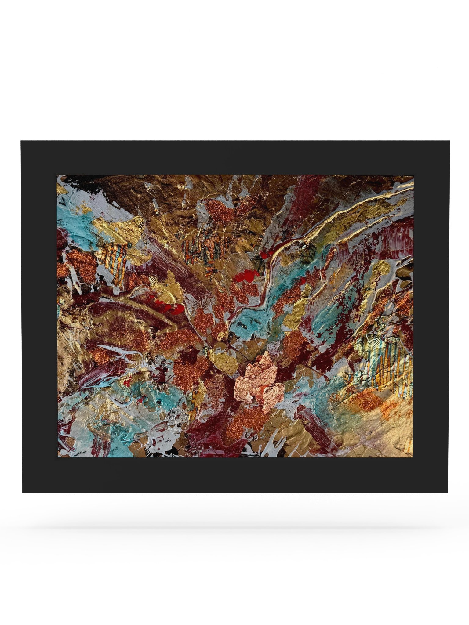 Abstract Metallic Swirl Framed Matte Poster product image (36)