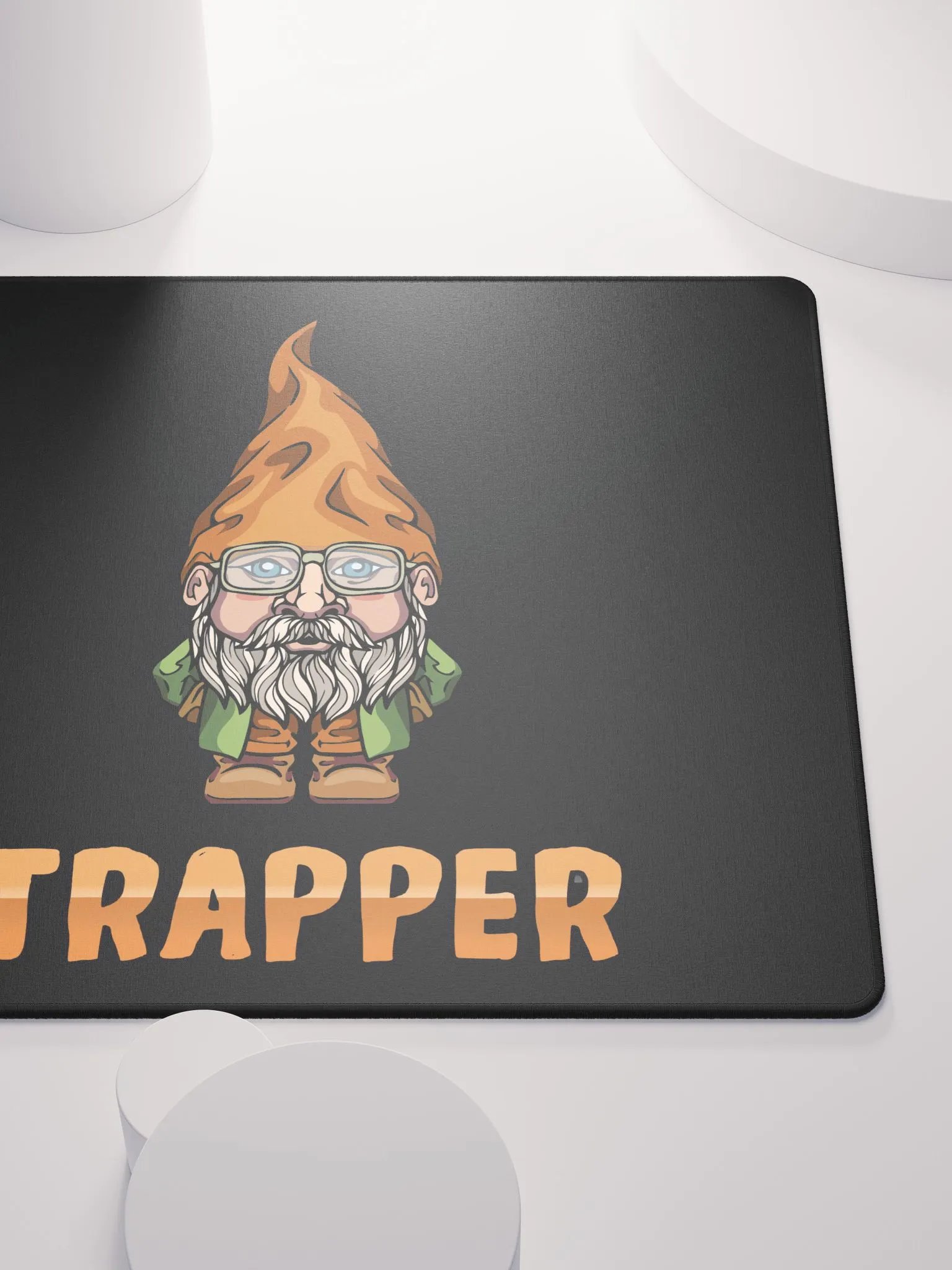 Trapper Logo Gaming Mouse Pad - Dark Background product image (5)