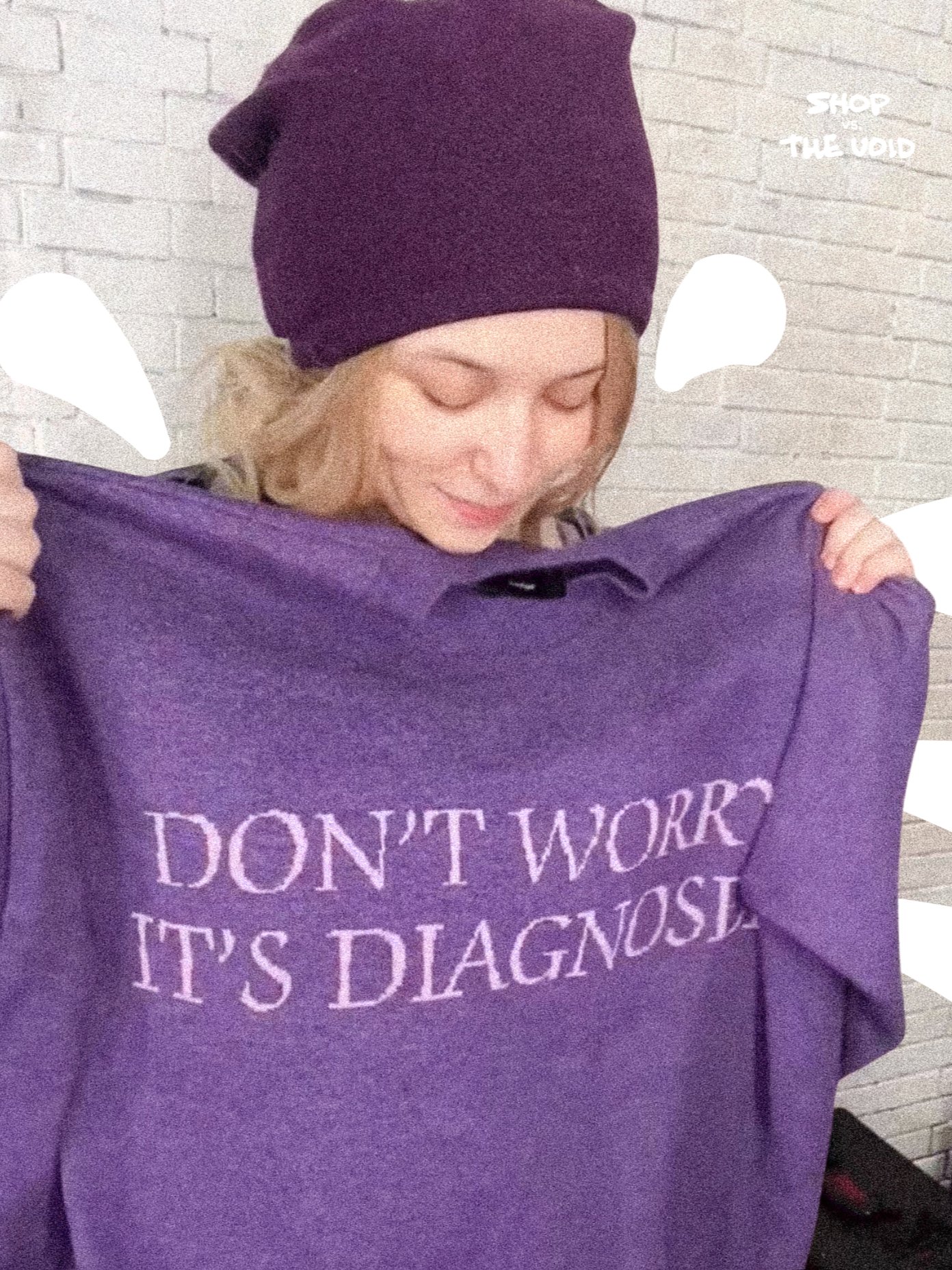 DW, it's diagnosed. (MJ's version) knitwear relaxed crewneck product image (1)