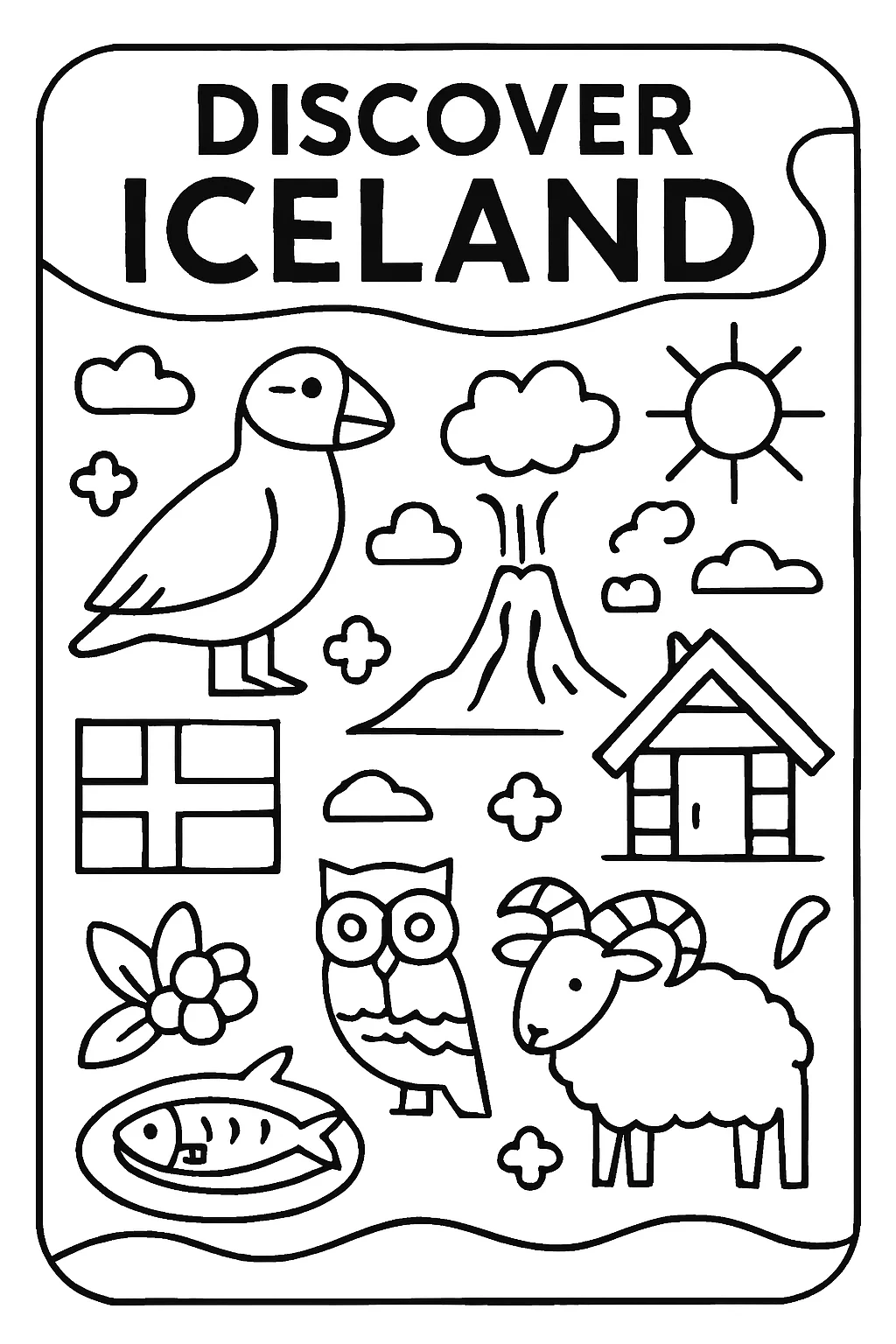 Free “Discover Iceland” Poster – European Wall Art Printable (A4 & US Letter PDF) product image (2)