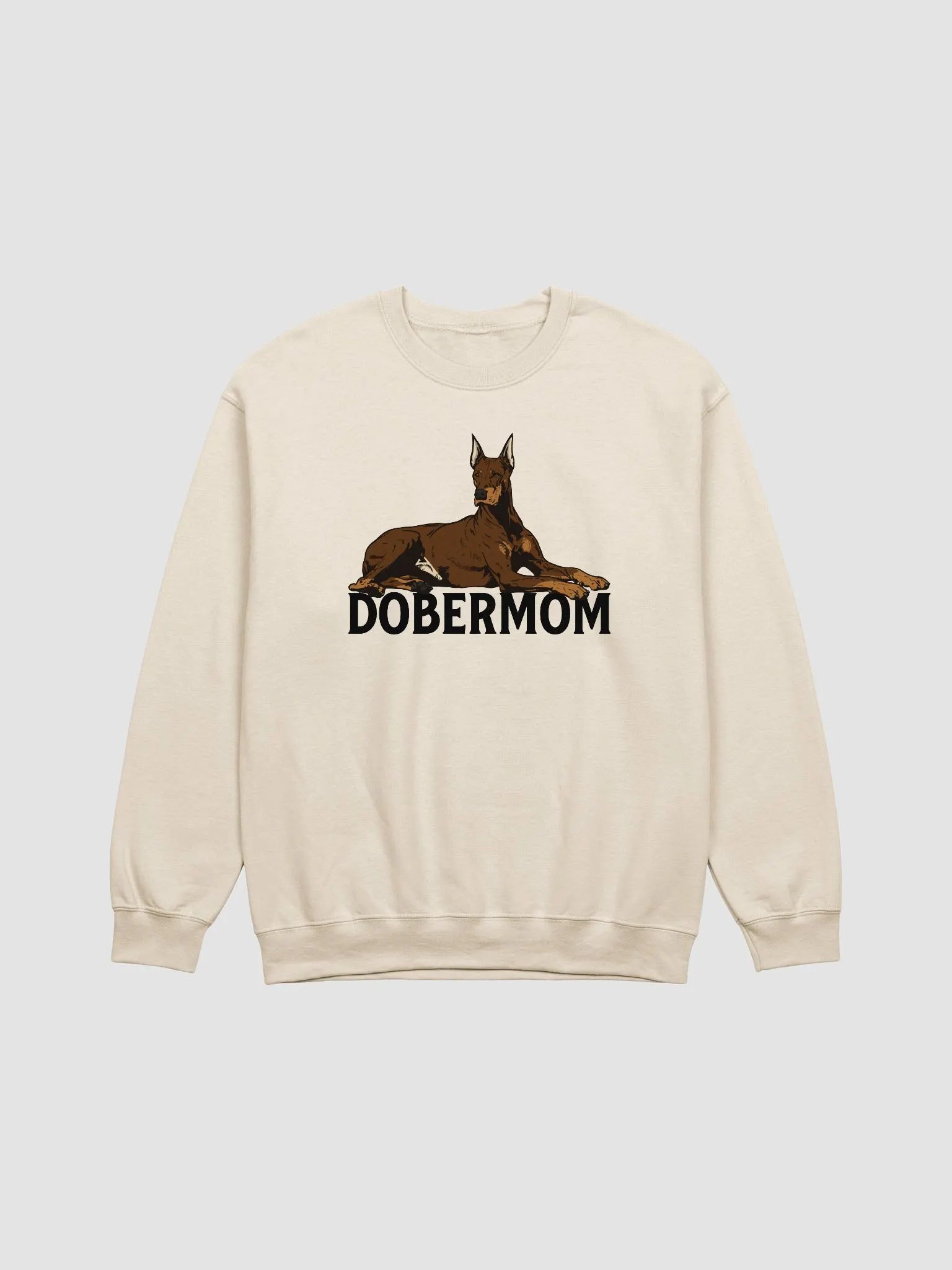 Dobermom Sweatshirt of a Doberman(Red) | Funny Shirt for Doberman Moms product image (1)
