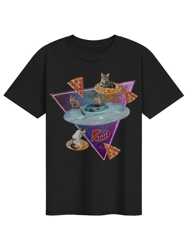 Pizza Space Cats Graphic T-Shirt product image (3)
