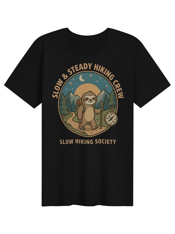 Slow & Steady Hiking Crew Sloth Trail Tee product image (1)