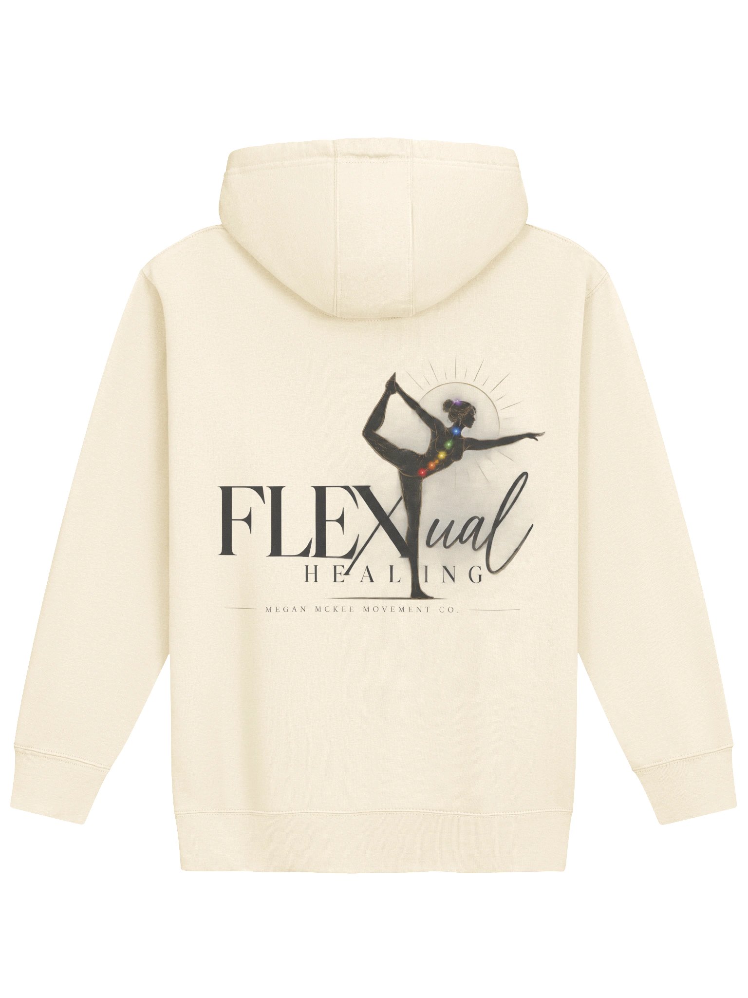 FLEXual Healing Unisex Hoodie- Dancer's Pose Chakra Edition product image (15)