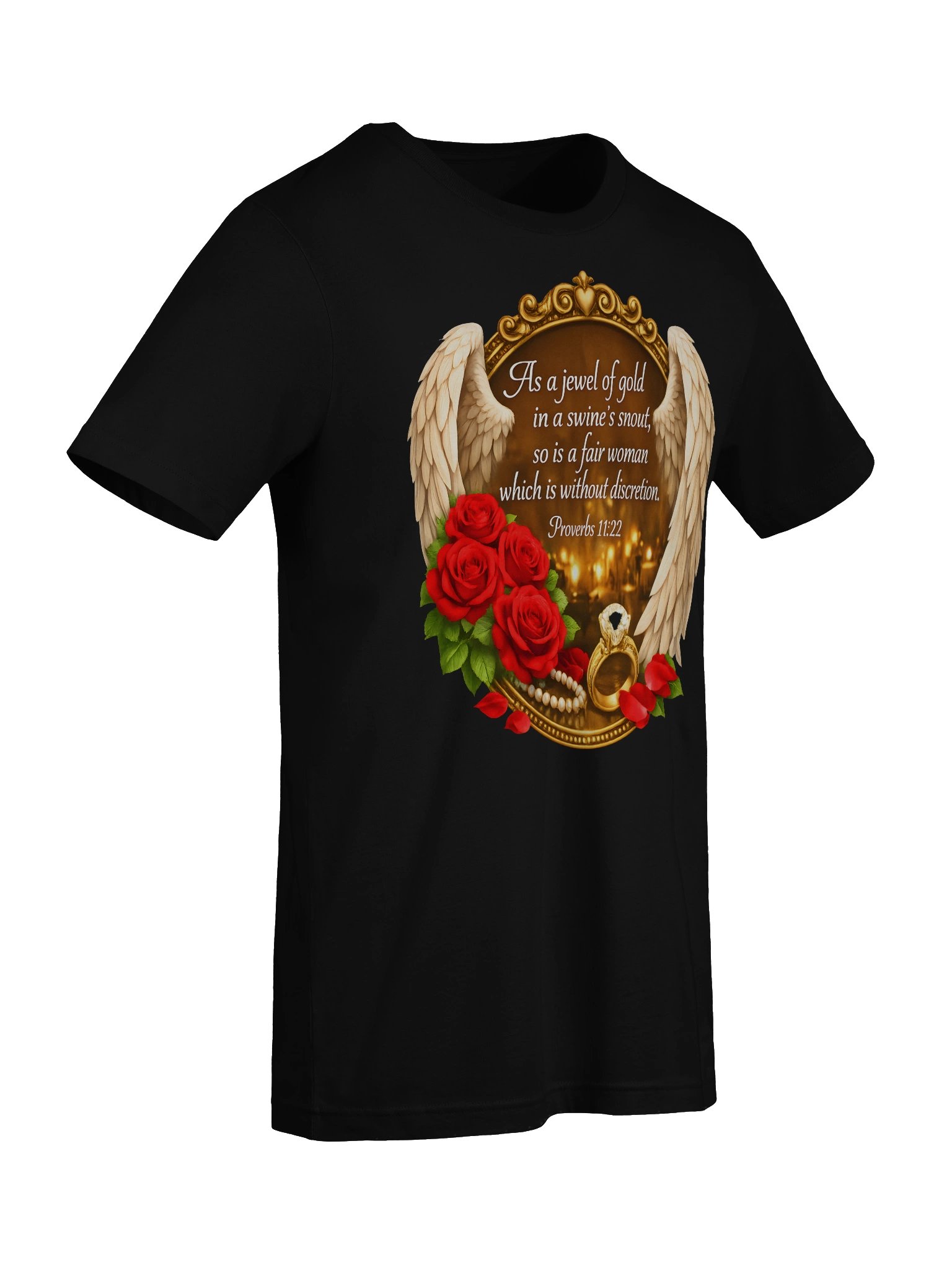 Proverbs 11:22 Angel Wings Tee product image (26)