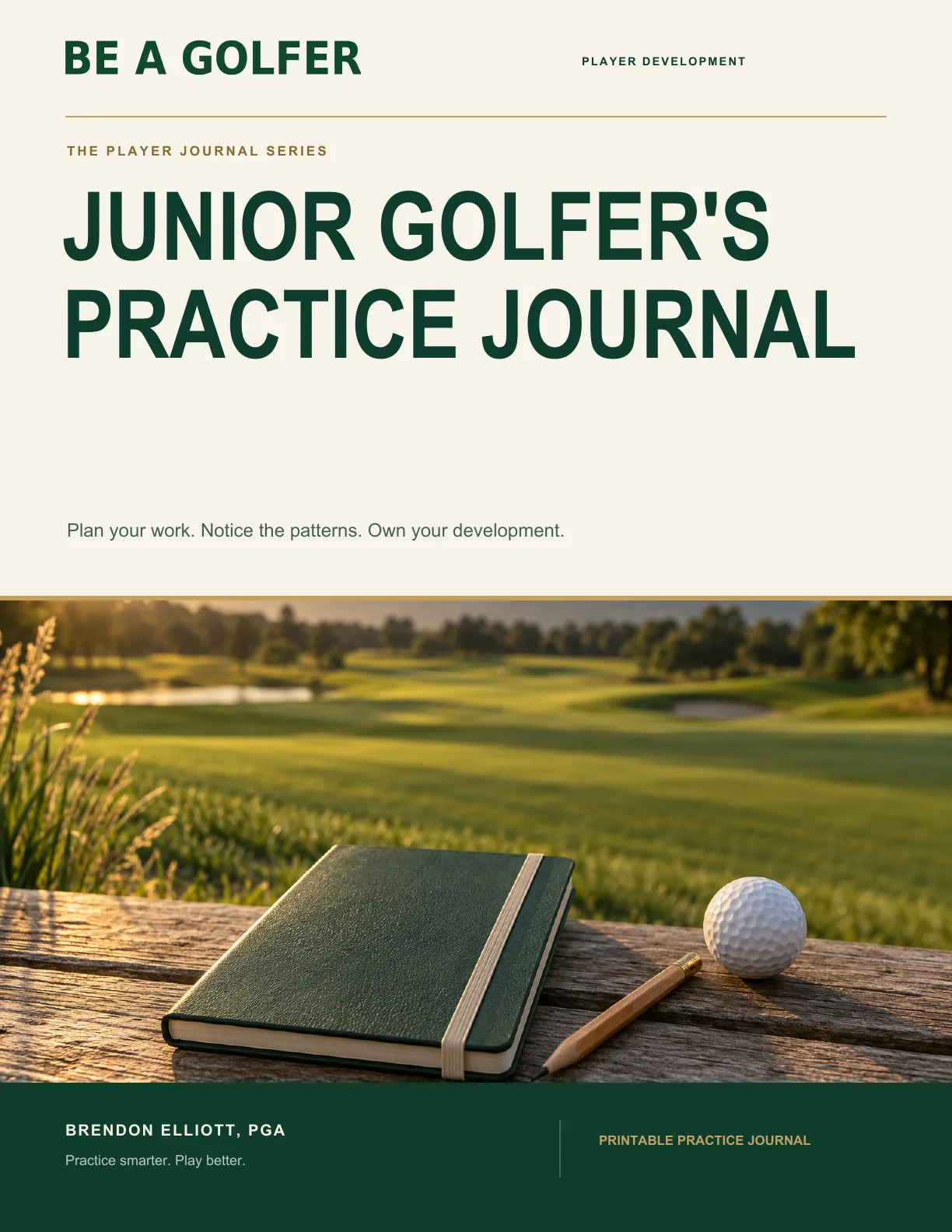 Junior Golfer's Practice Journal product image (1)