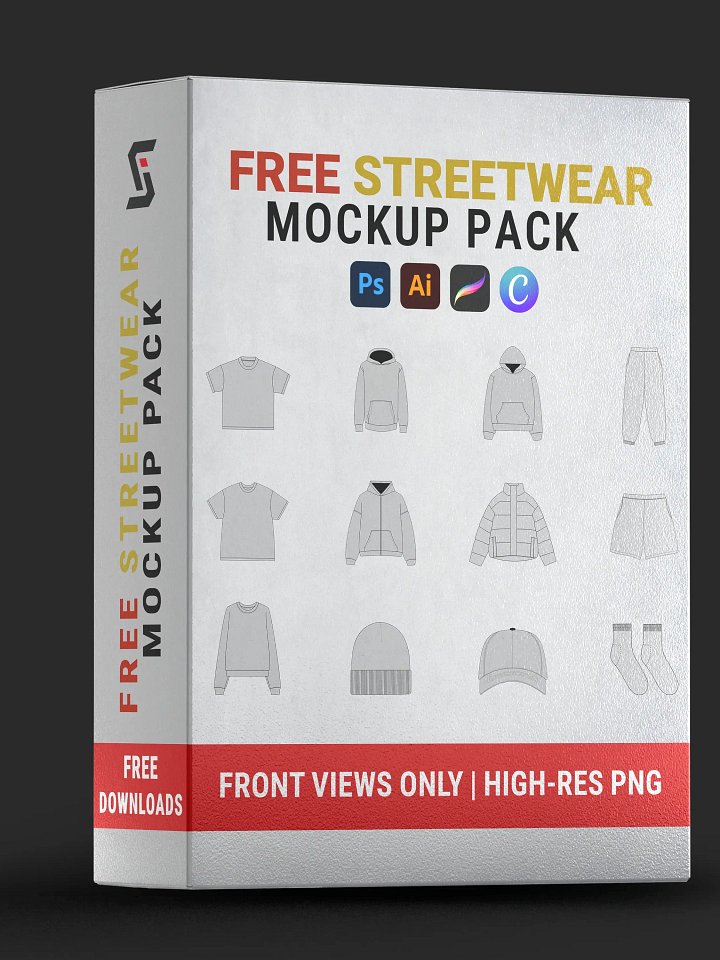 FREE Streetwear Clothing Mockups Pack product image (1)