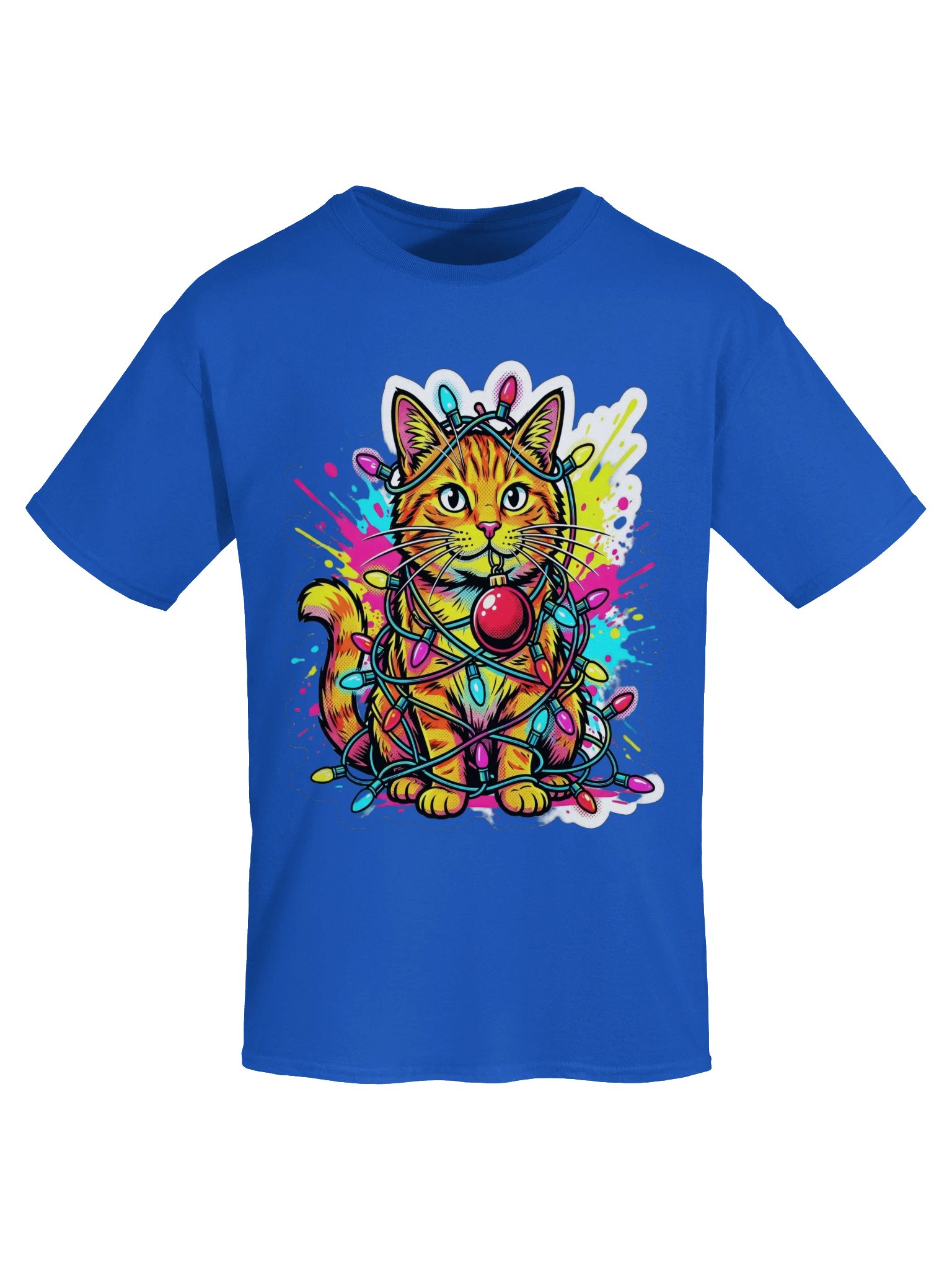 Tangled Lights Cat Tee product image (33)
