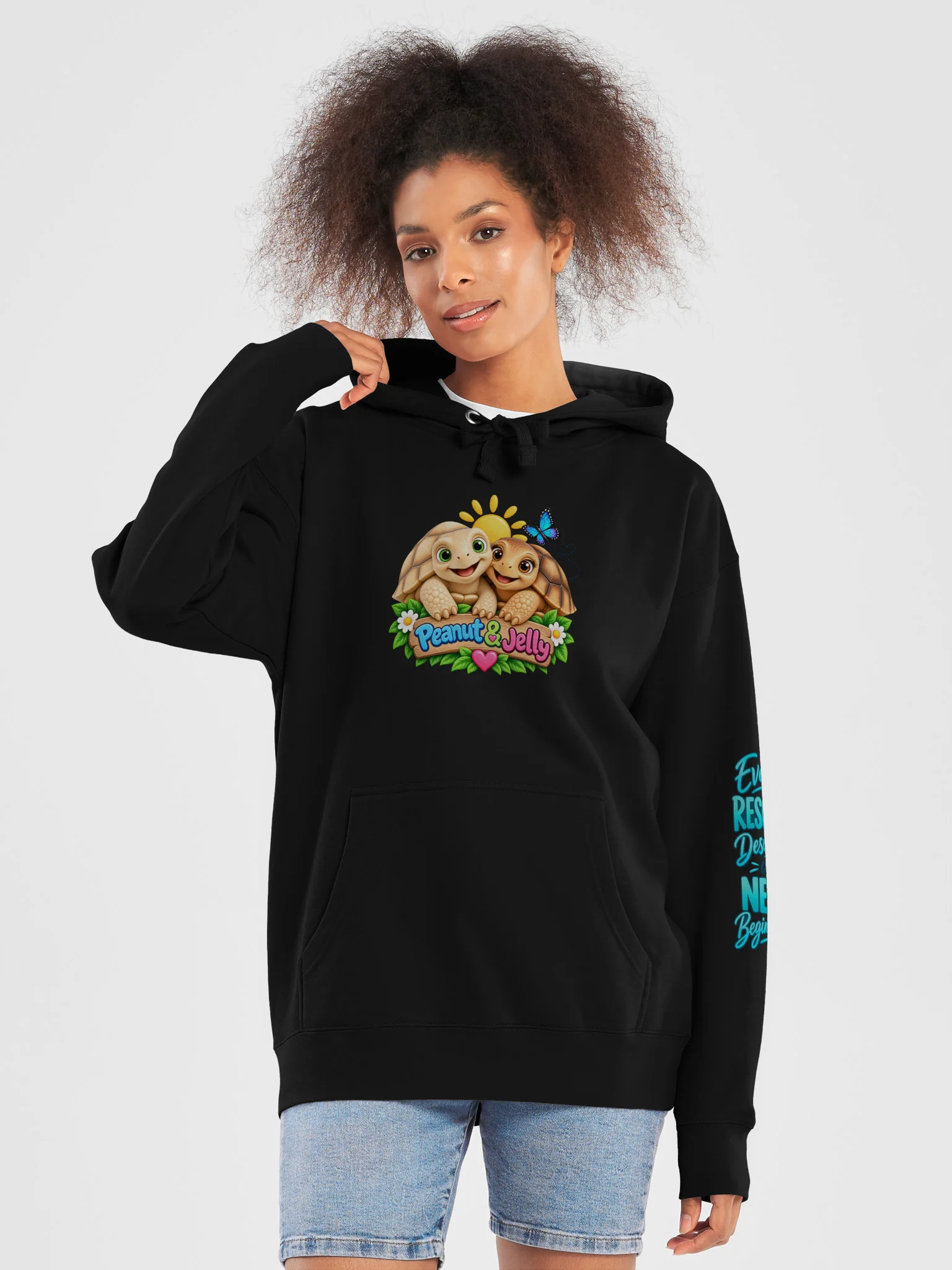 Peanut & Jelly Every Rescue Deserves a New Beginning Hoodie product image (5)