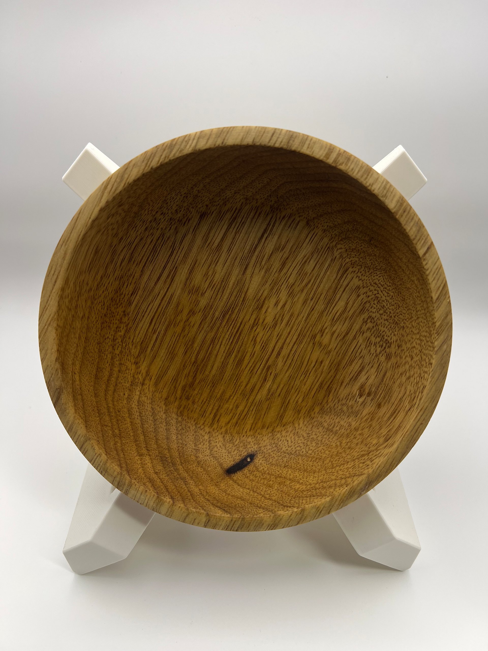 6" White Limba Decorative Dish | Exotic Hardwood product image (10)
