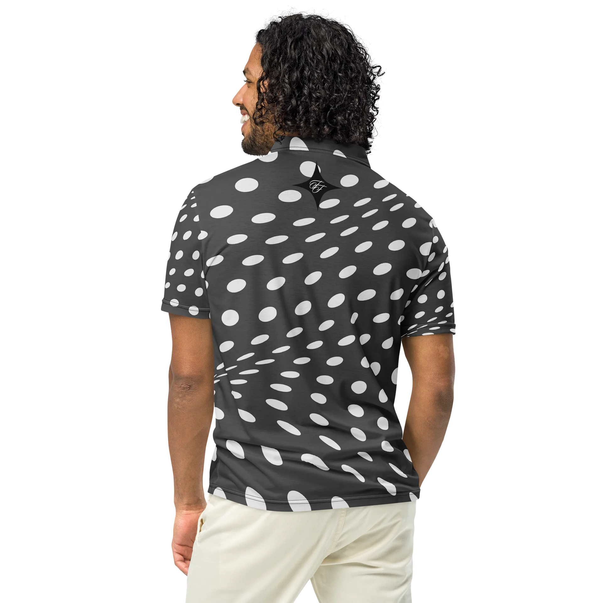 F&F Spot Slim Fit Polo Shirt (BLK) product image (5)