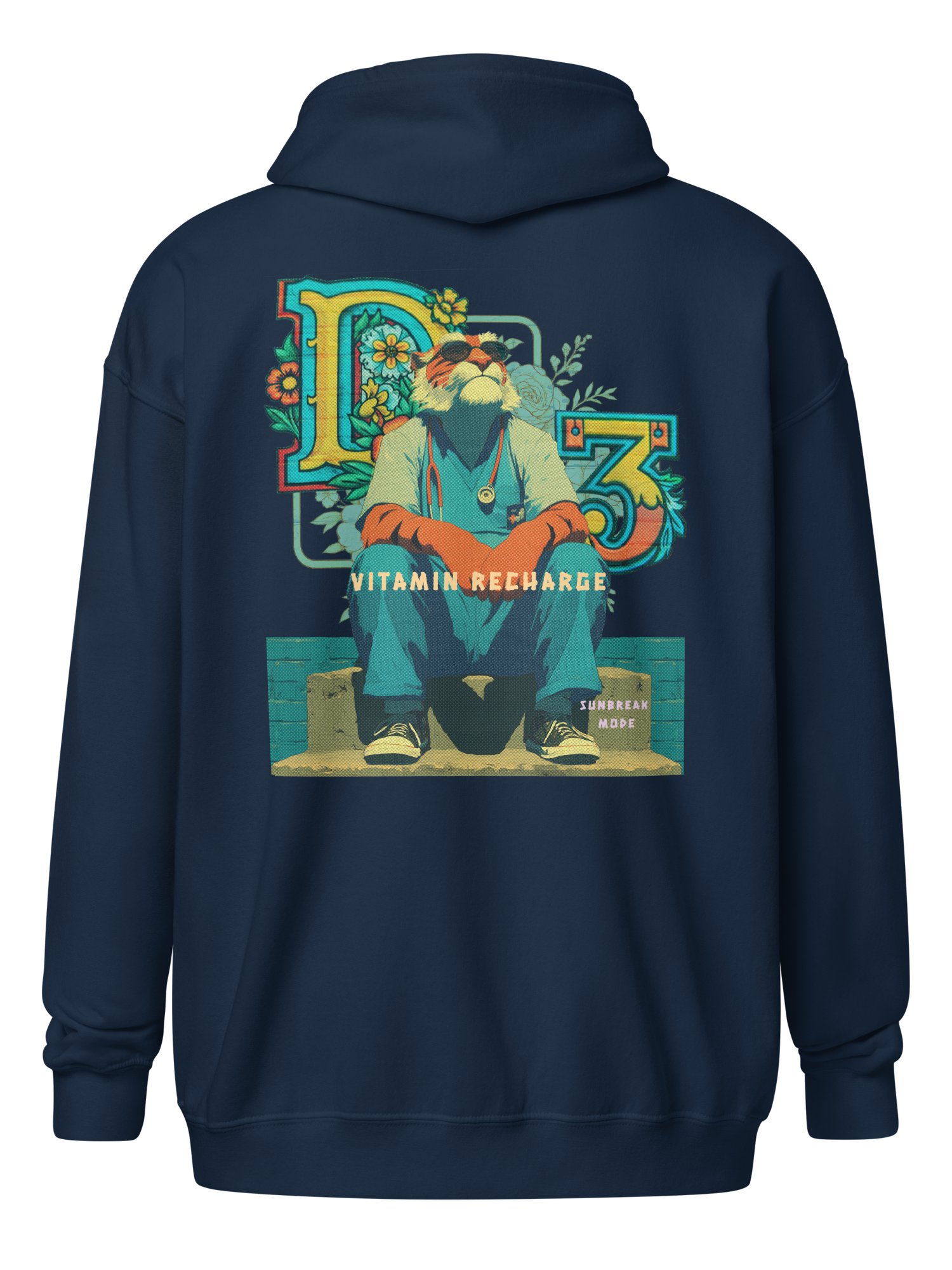 Funny Tiger Nurse Zip Up Hoodie. product image (10)