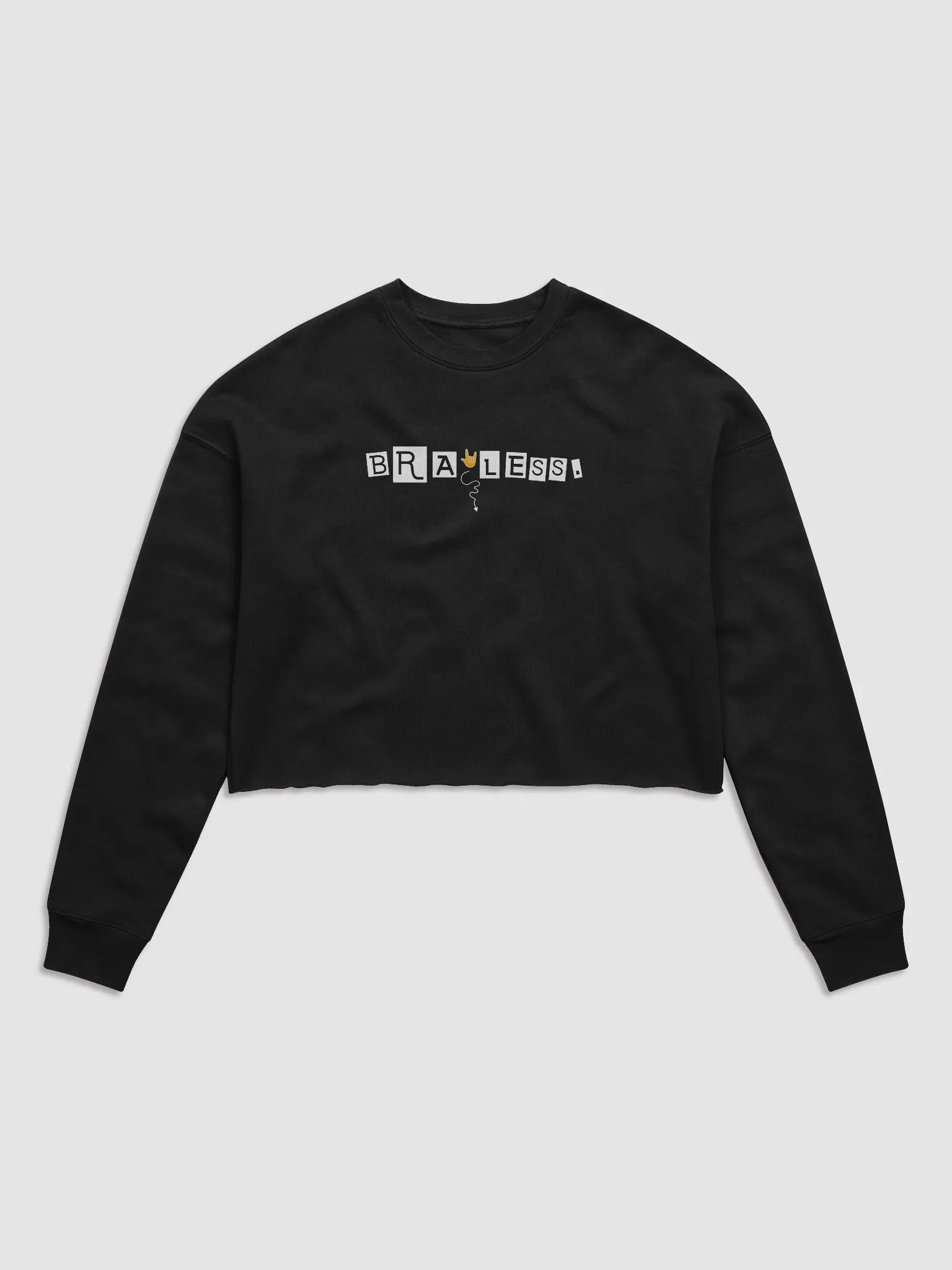 The Long-sleeved Braless. Crop Sweatshirt product image (3)