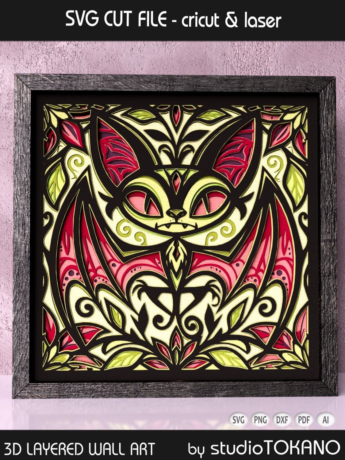 Quirky Bat Shadow Box product image (3)