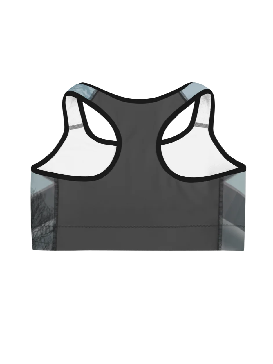 Gray Wood Sports Bra product image (4)