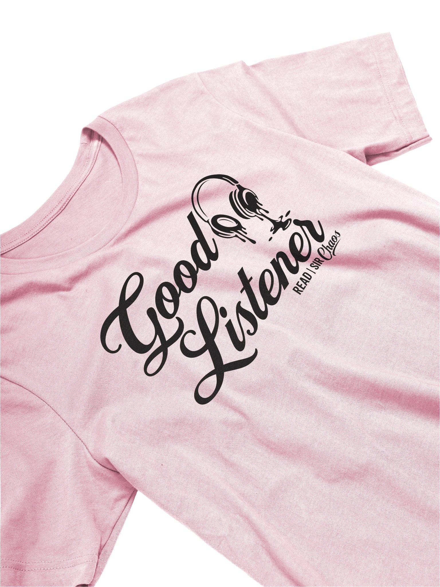Good Listener Tee - Black Text product image (25)