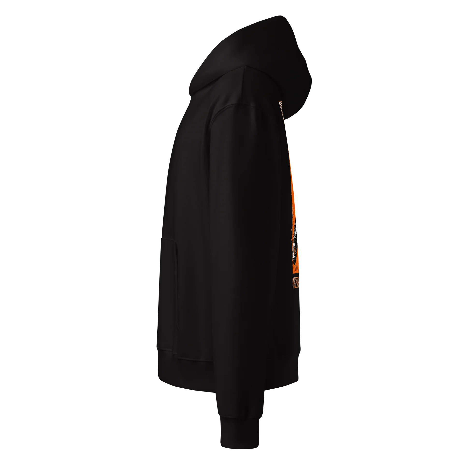 Urban Unisex Bella Champ Motorcross Hoodie R3CVR.i by EQALL® Originals_White / Orange product image (7)