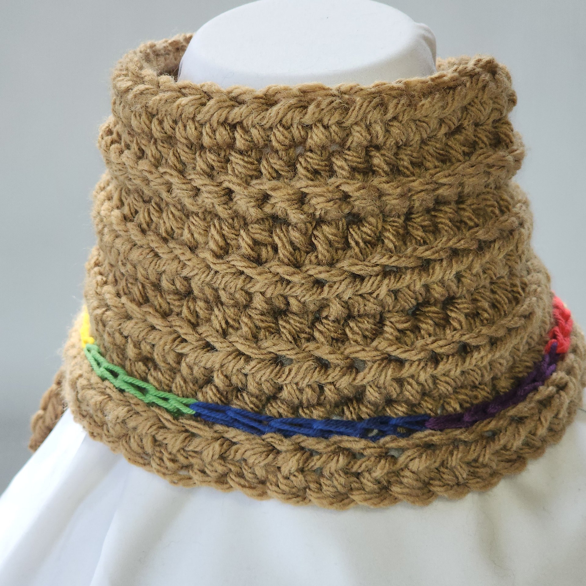 Crochet Cowl Scarf: Personalized Pride Colors, Acrylic Blend product image (7)