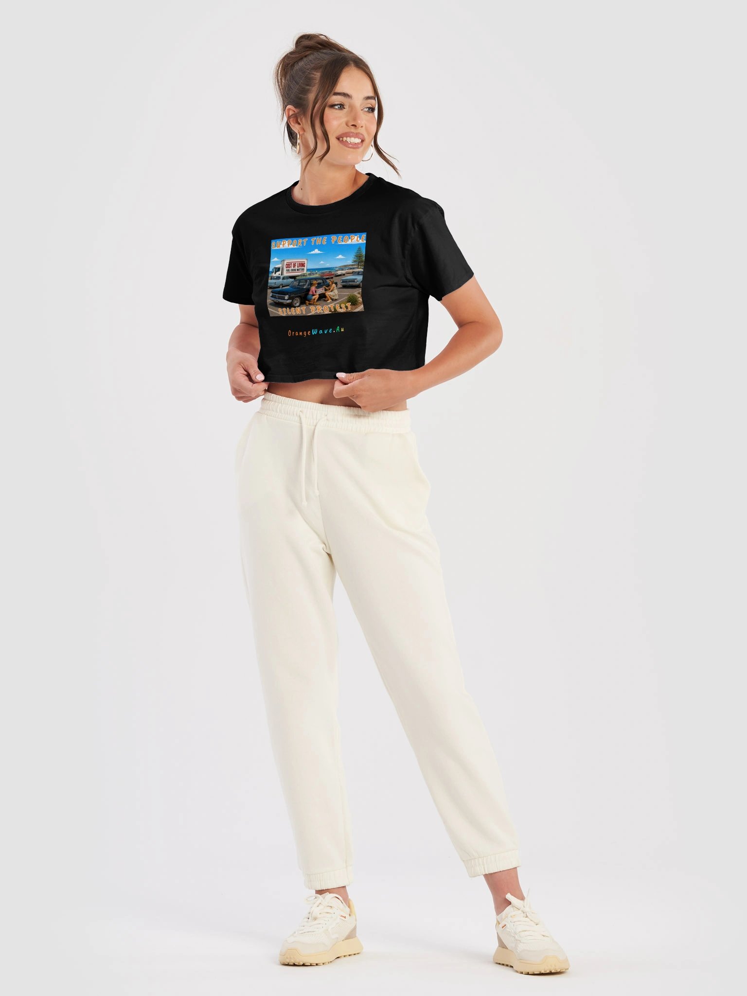 Silent Protest - Support the People Crop Top product image (9)