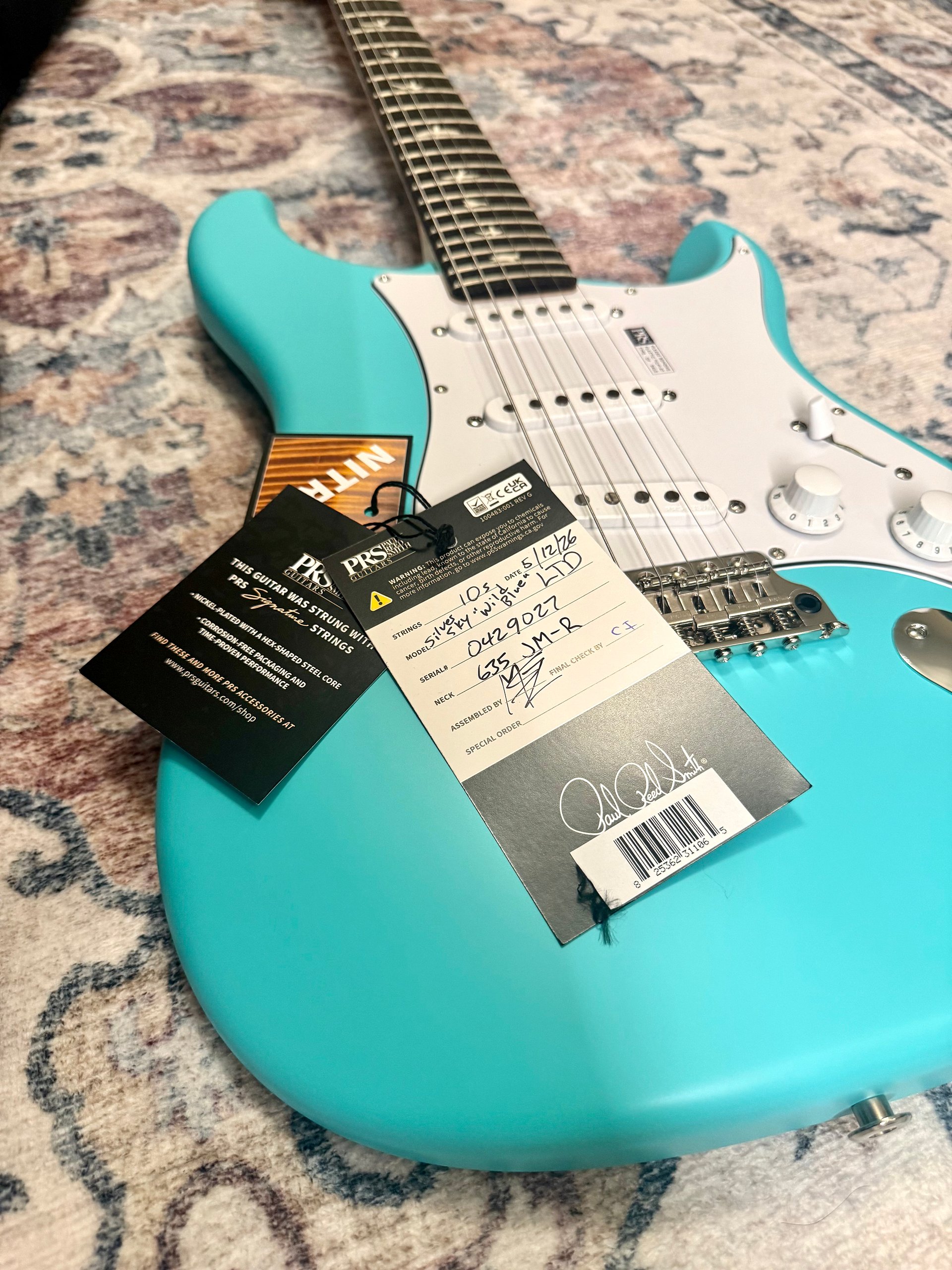 2026 PRS Silver Sky "WILD BLUE" John Mayer Signature Limited Edition (#/1000) product image (9)