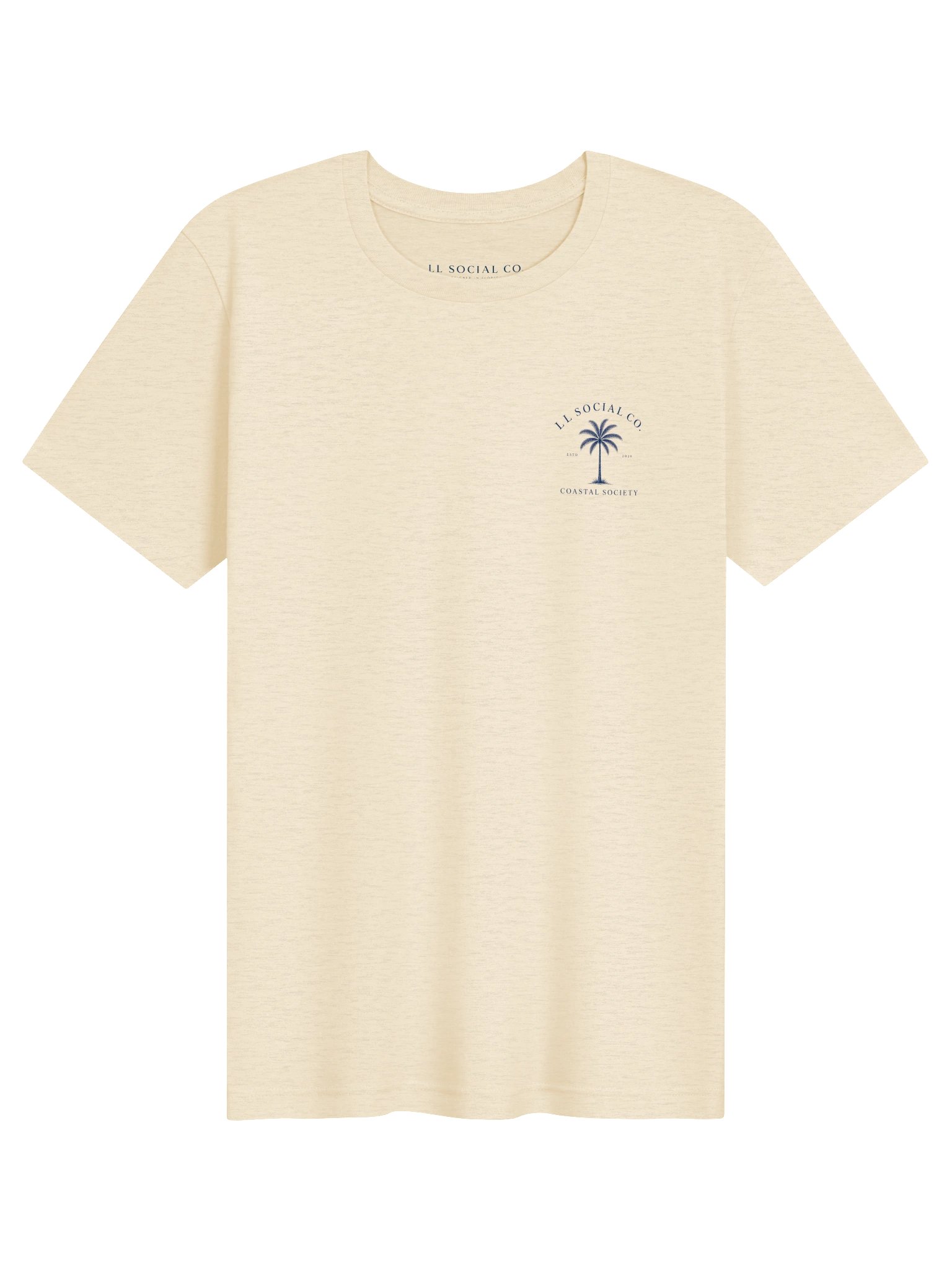 LL Social Co. Coastal Society Essential Tee — Palm | Navy product image (81)