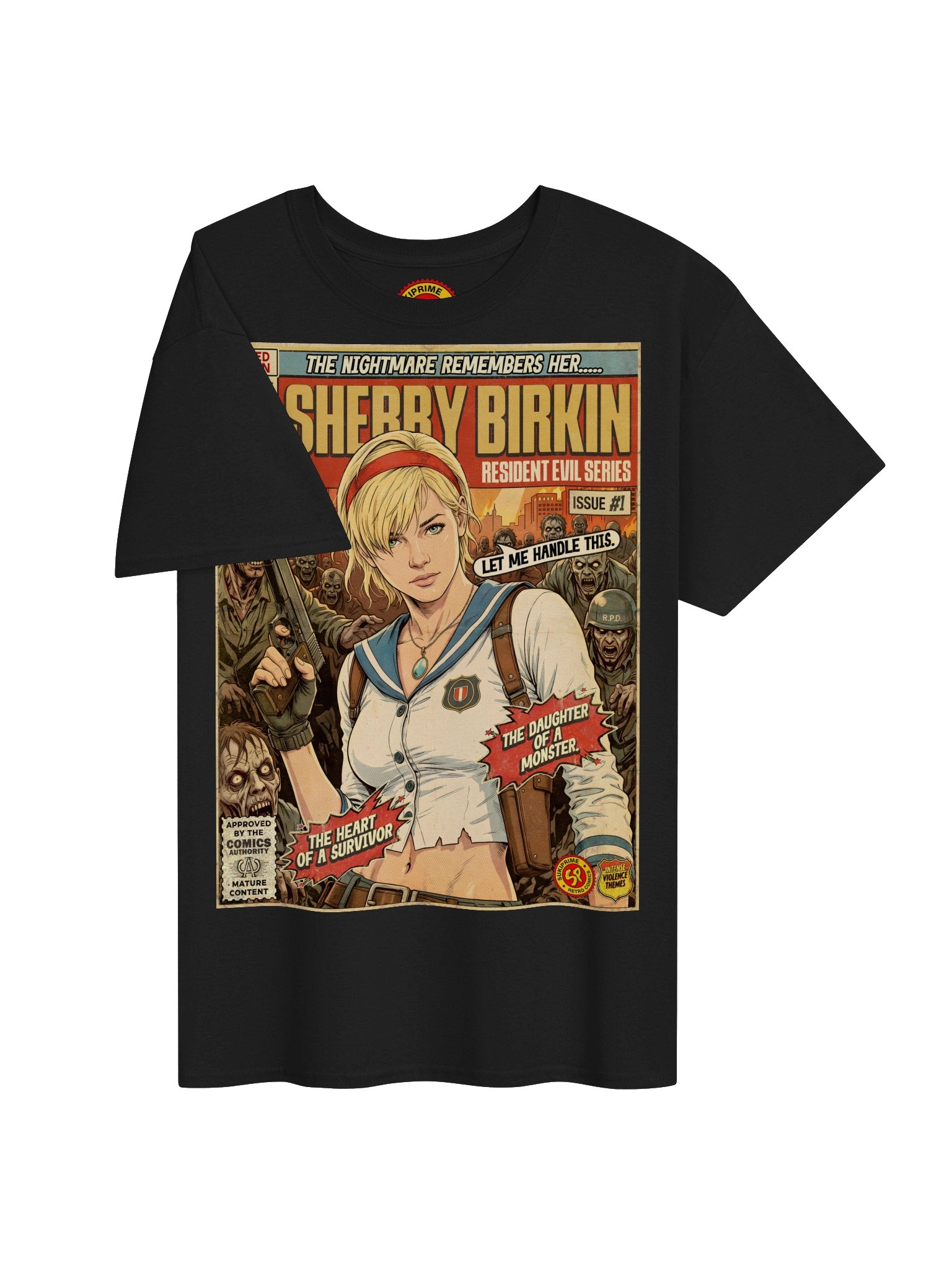 Sherry Birkin Comic Art Gaming T-Shirt product image (3)