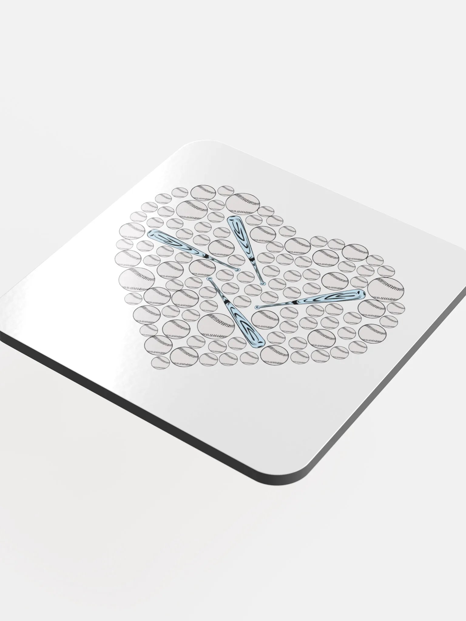 Pure Heart Baseball Coaster Set product image (1)