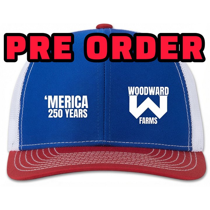 USA MERICA WOODWARD FARMS HAT product image (1)