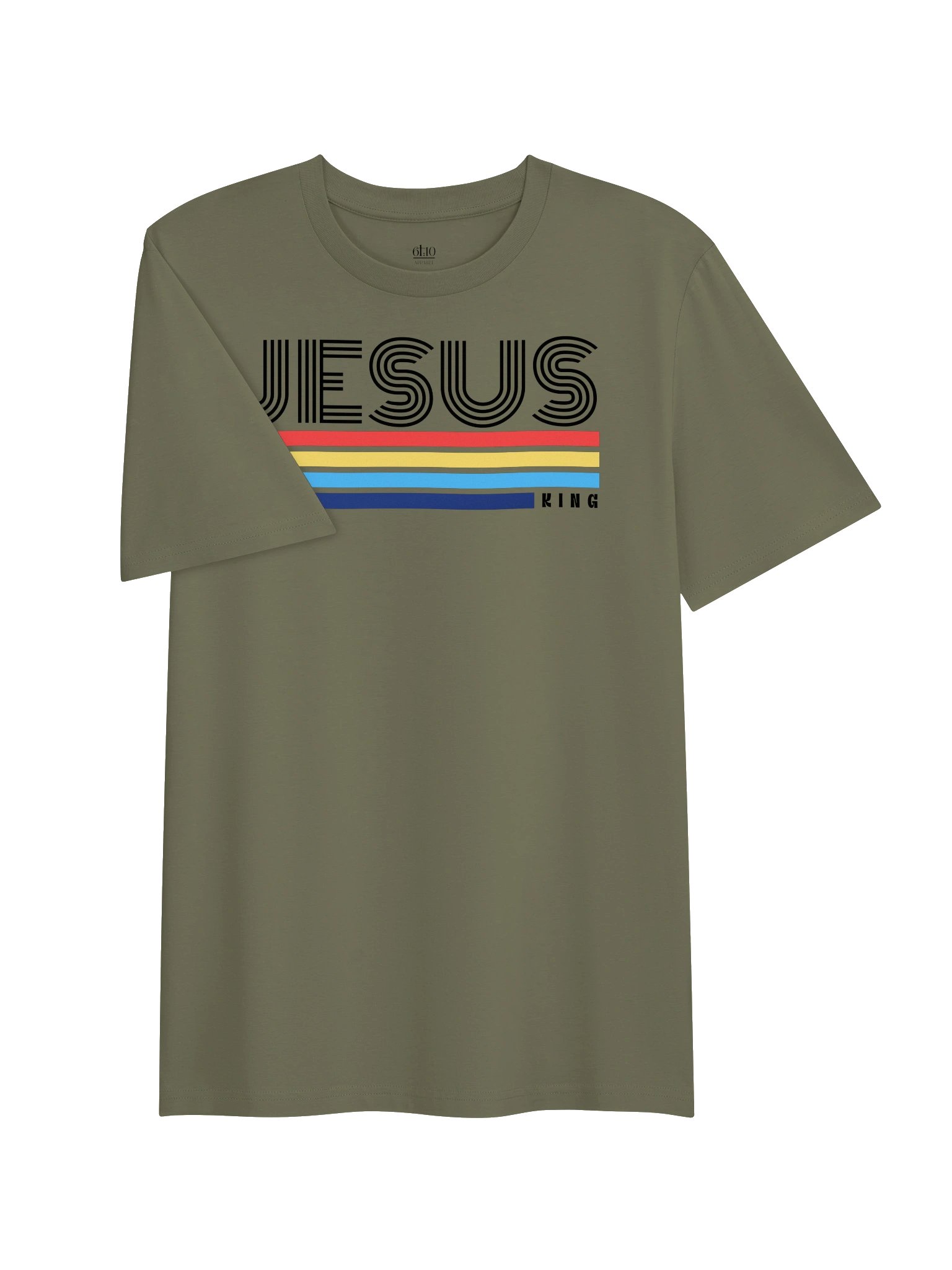 Retro Jesus King Minimalist Organic Tee product image (32)