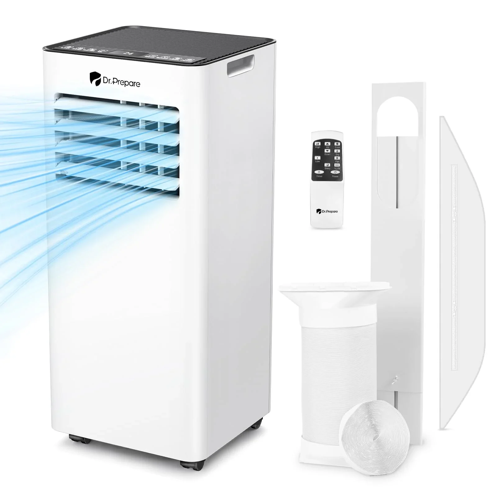 9000 BTU Portable Air Conditioner with WiFi, Dehumidifier & Fan Function product image (1)