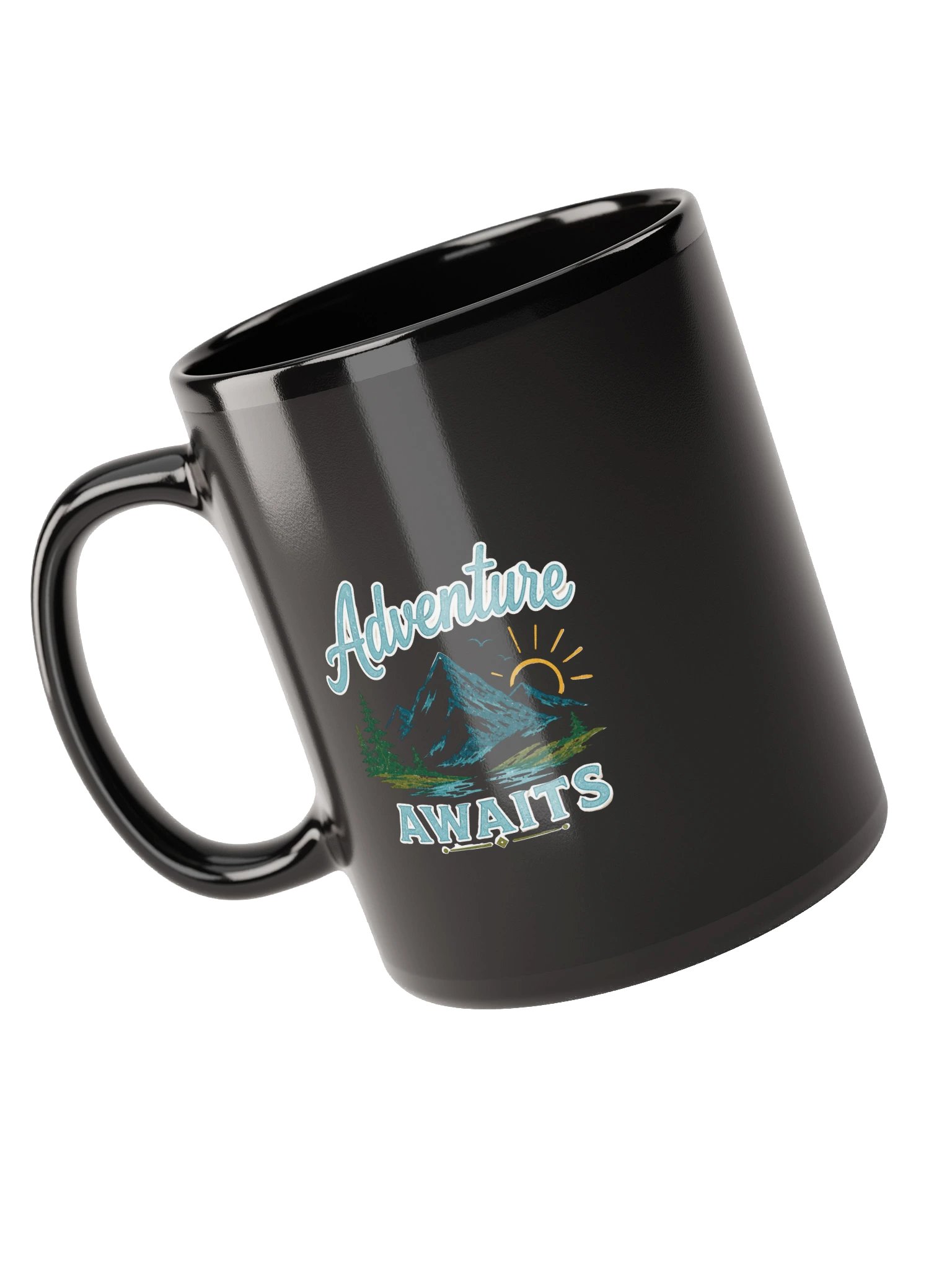 Adventure Awaits™ Twilight Collection Black Glossy Mug product image (11)