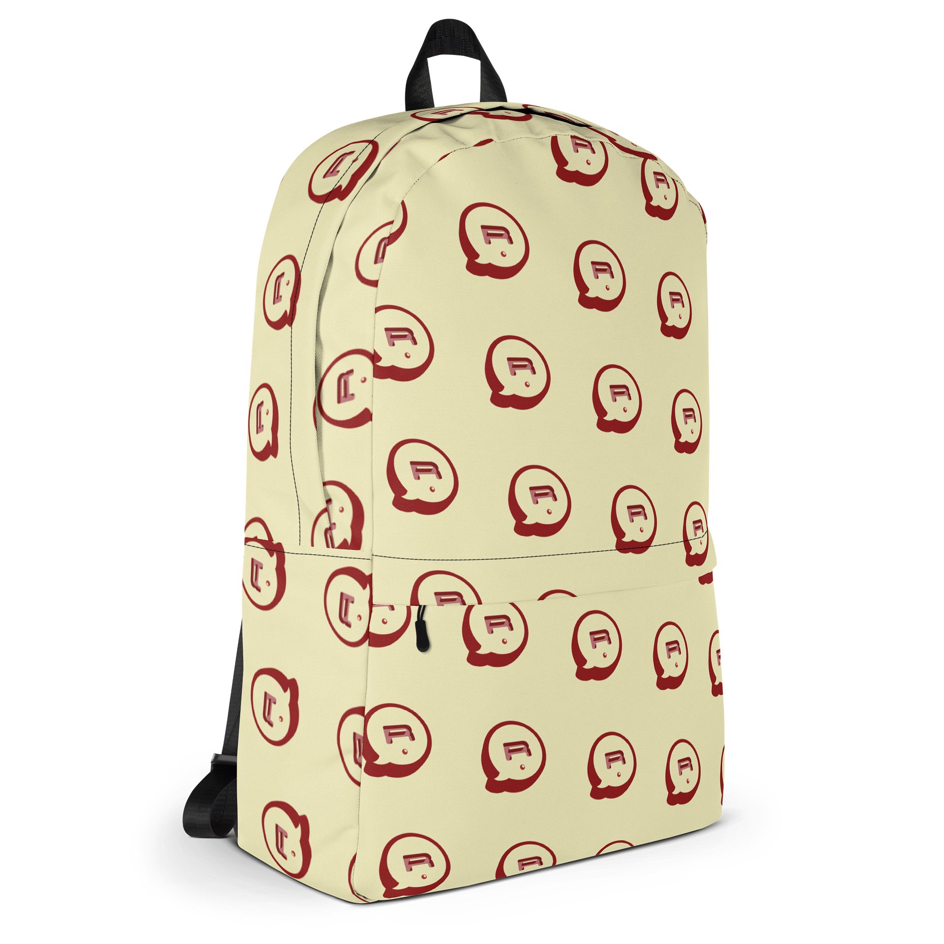 Run Button Logo All Over Print Backpack - Red product image (3)
