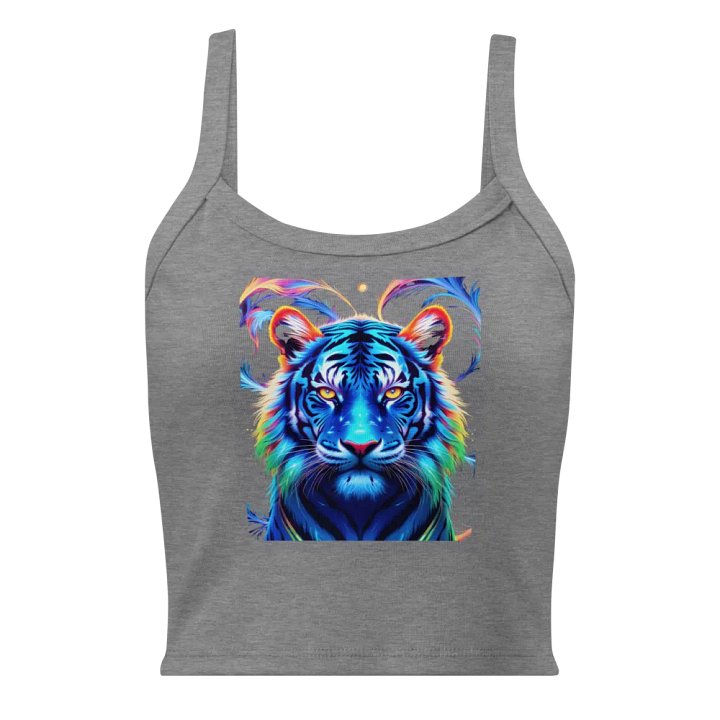 Neon Tiger Abstract Women's Tank Top Bella+Canvas (Women's) product image (3)