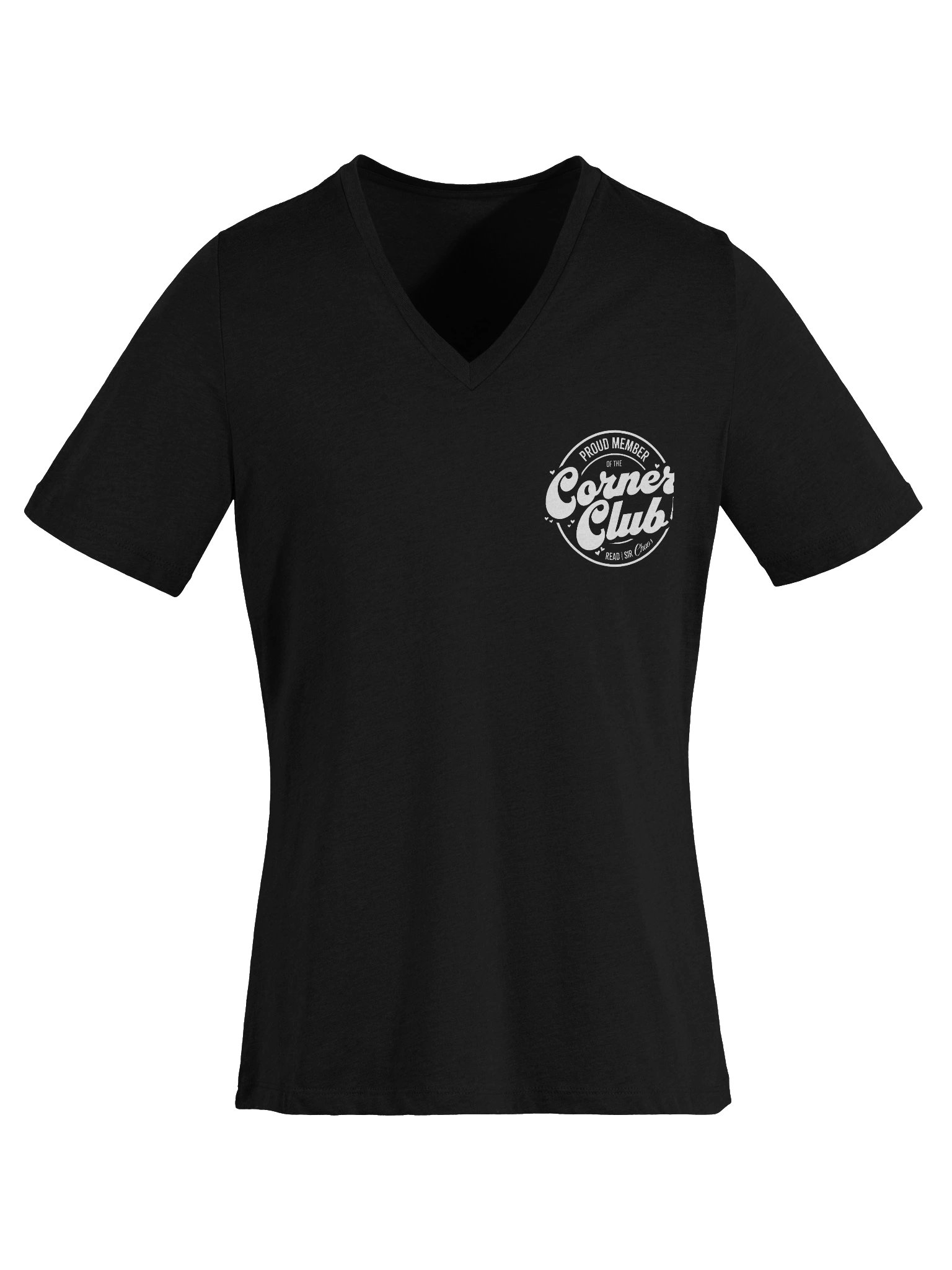 Corner Club V-Neck T-shirt (White) product image (6)