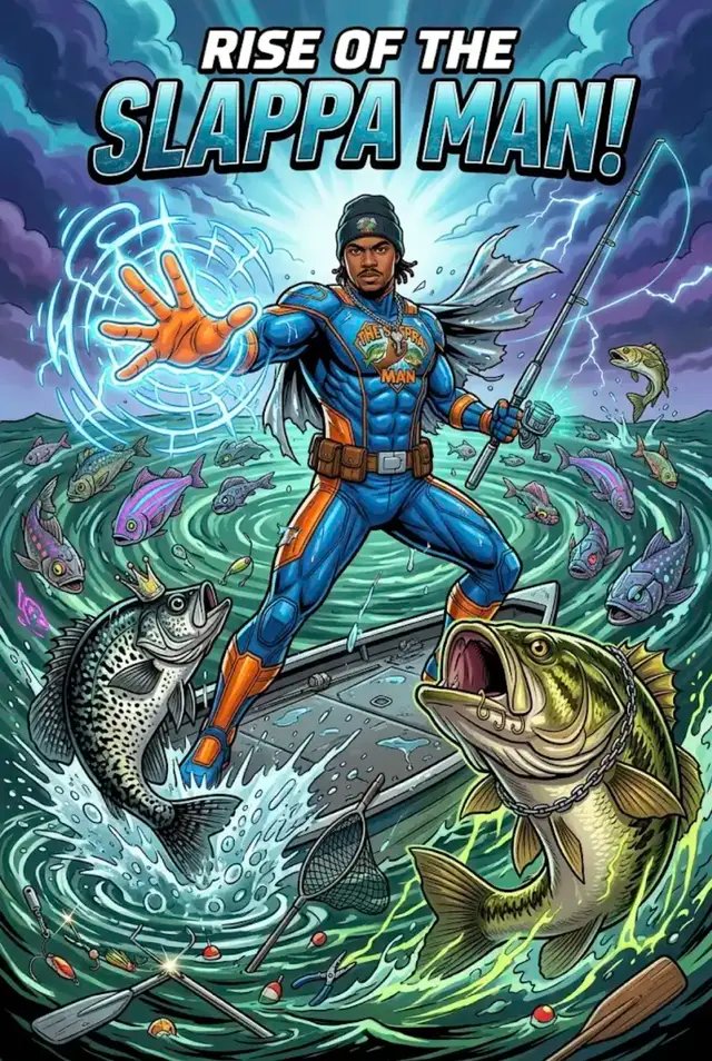 The Slappa Man cometh! #theslappaman #fishngame #cletusclearlake  #bo$$bass #thumper