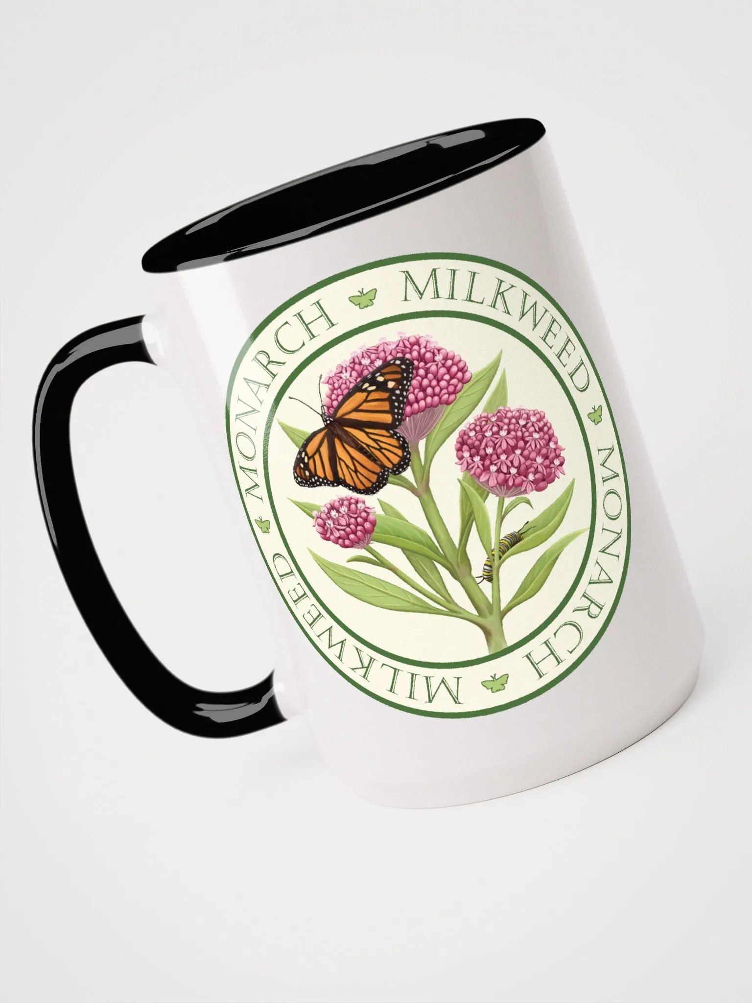 Monarch - Milkweed Black & White Mug product image (4)