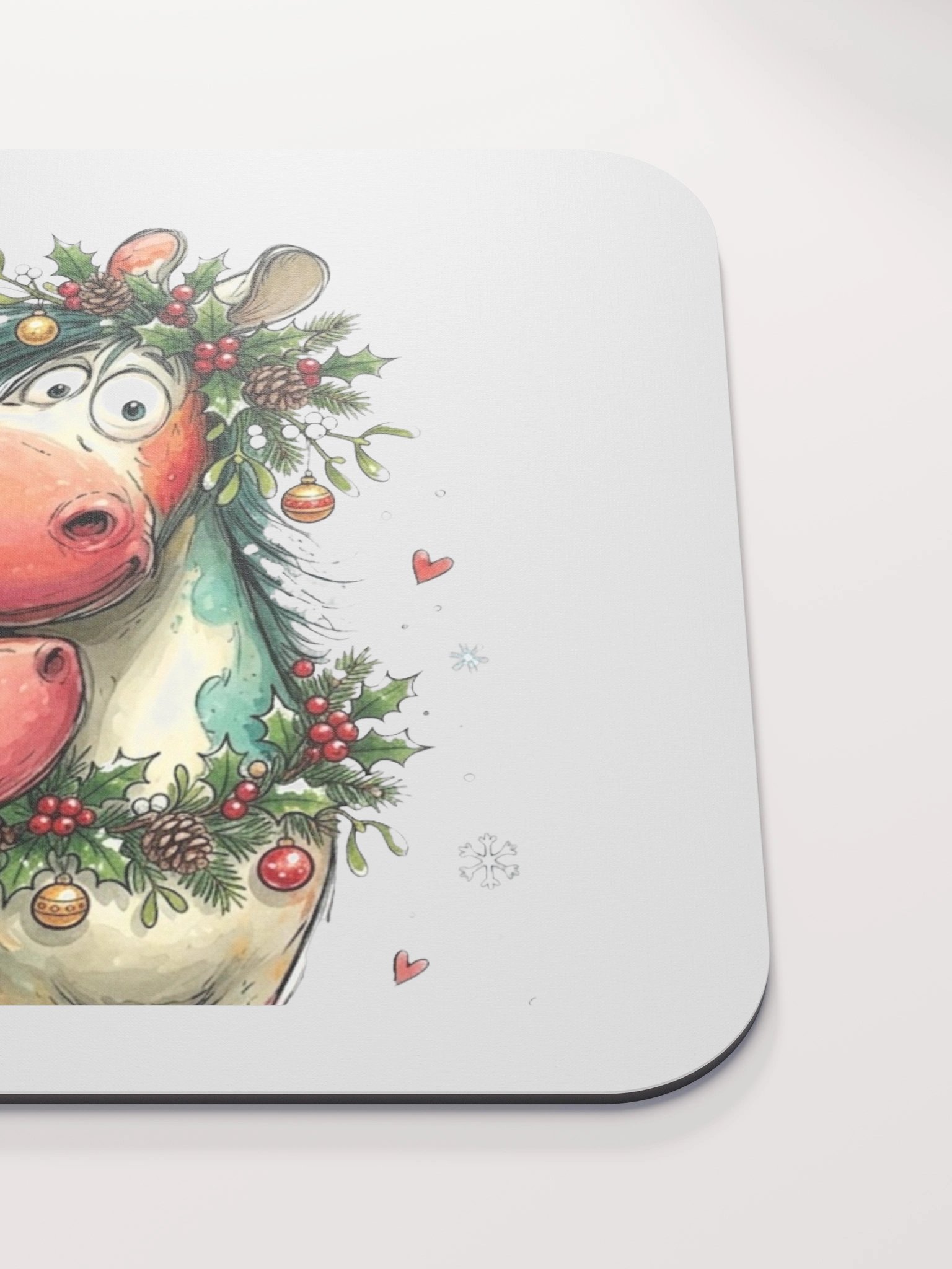 Whimsical Christmas Horses Mouse Pad product image (5)