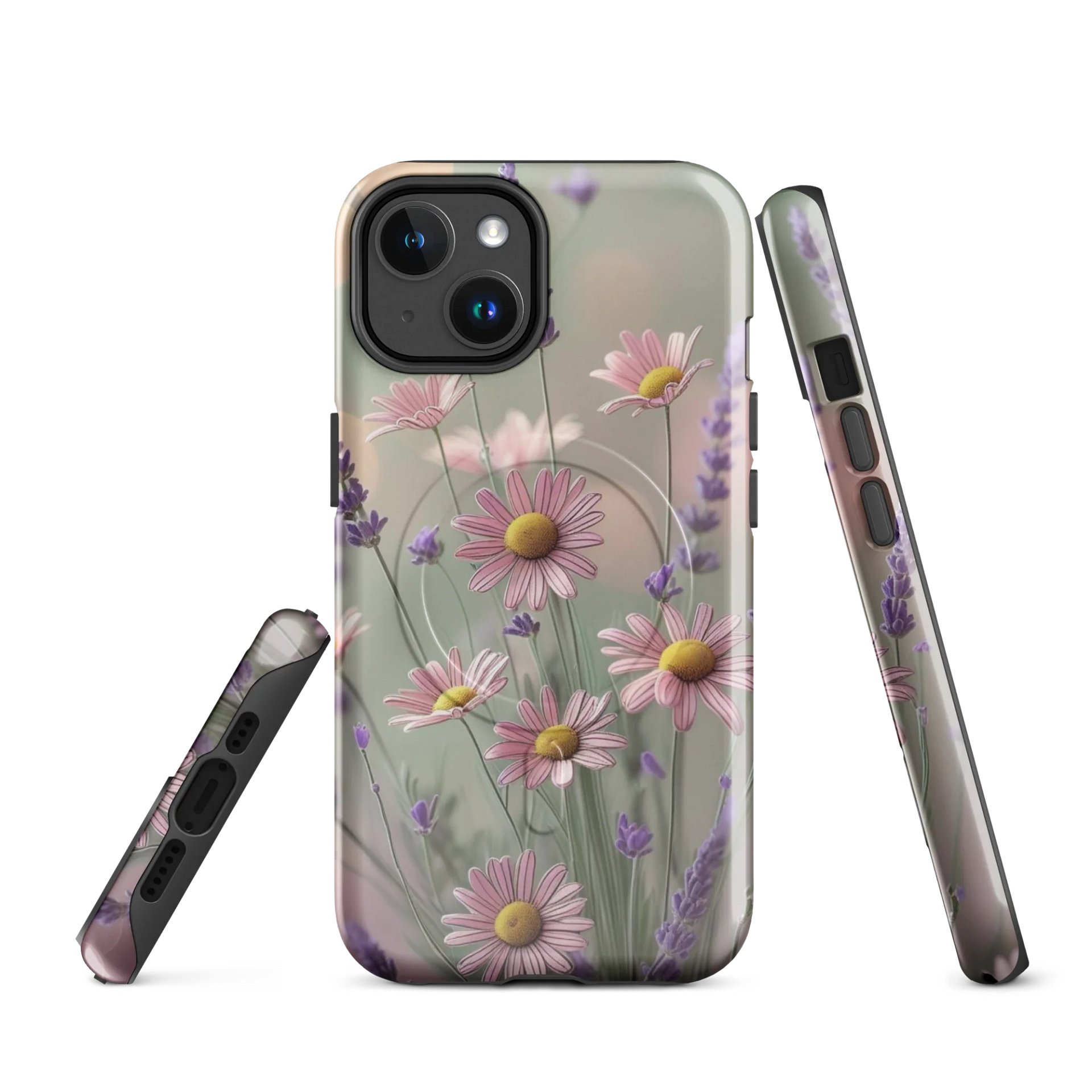 Dreamy Daisy Tough MagSafe® iPhone® 14, 15, 16, 17, Pro, Pro Max, Plus Cases. product image (1)