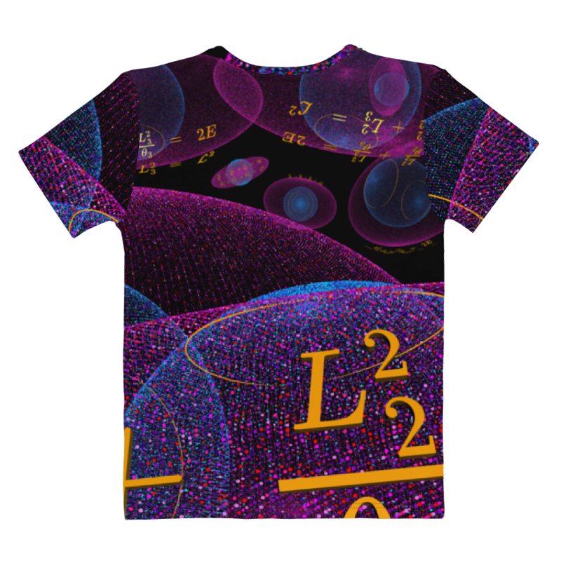 Poinsot's Pixel Spaceship 2 - Physics of the Gyroscope Women's Crew Neck T-Shirt product image (4)