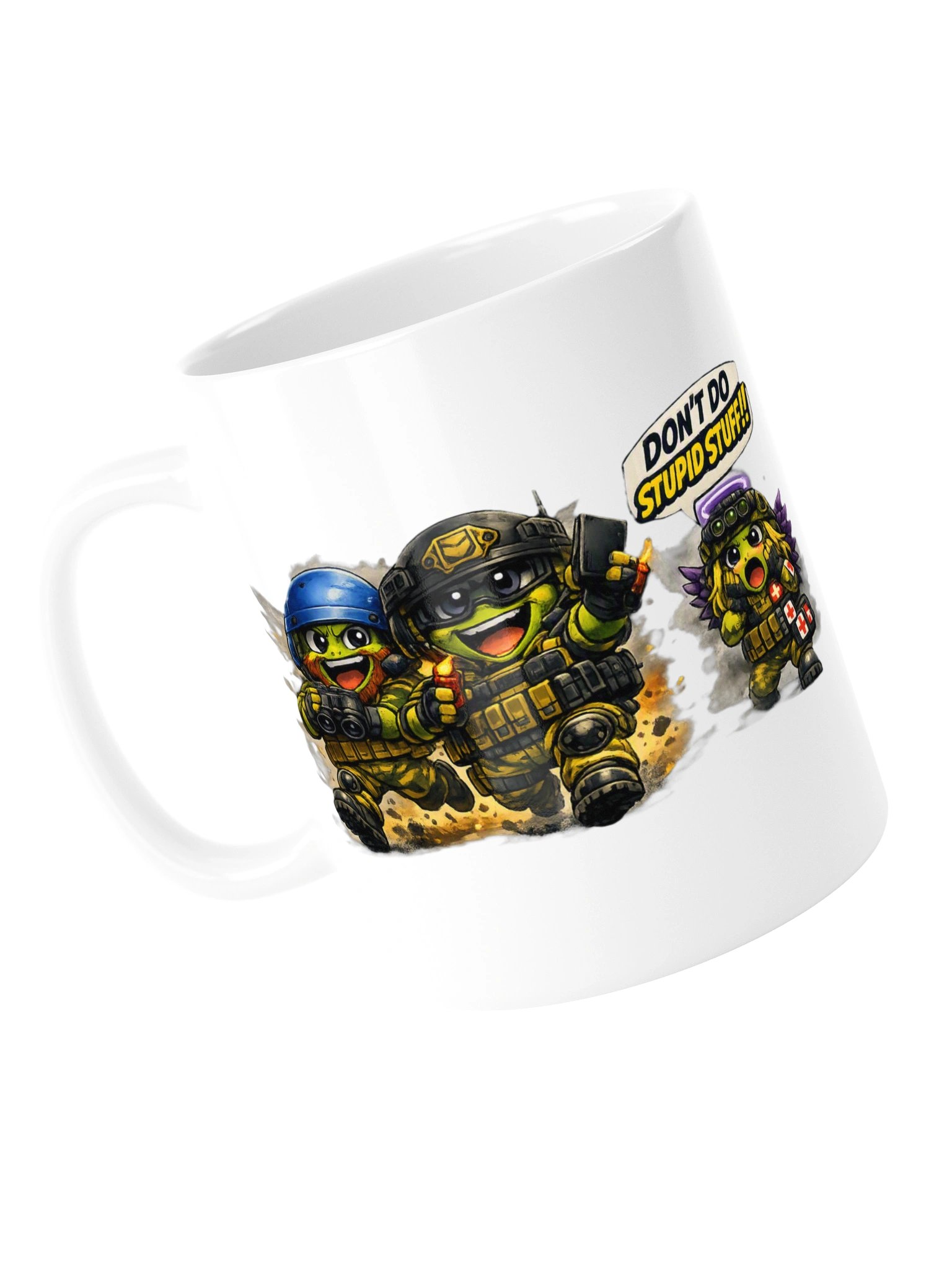 Don’t Do Stupid Stuff Tactical Turtle Mug product image (9)