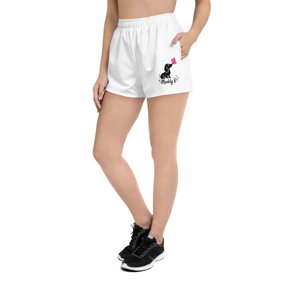 Maddy V Butterfly Puppy Athletic Shorts product image (1)