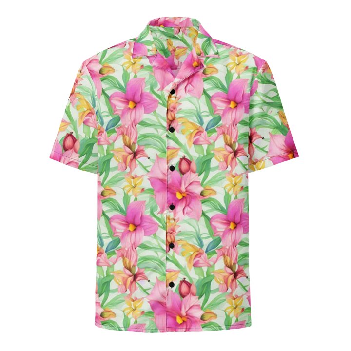 Floral Pattern Naupaka Flowers Hawaiian Shirt product image (1)